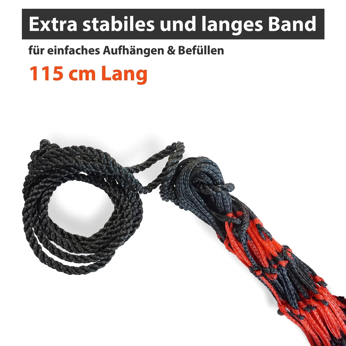 Rete da fieno extra grande per cavalli, 5 x 5 cm, maglie adatte alle specie, migliore digestione, sacco da viaggio, per pony, cavalli giovani, capre (2 nero-rosso)