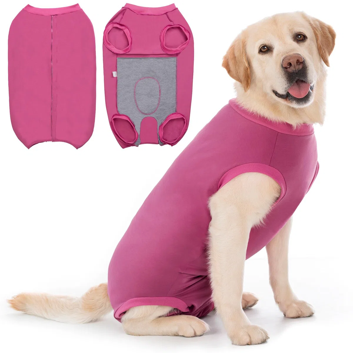 Body Post Operatorio Cane Femmina Maschio Tuta Pigiama Protezione Ferite per Cani Tutina Post Operatoria Cane Vestito Recupero Body per Cani dopo Sterilizzazione Chirurgico Alternative Collare