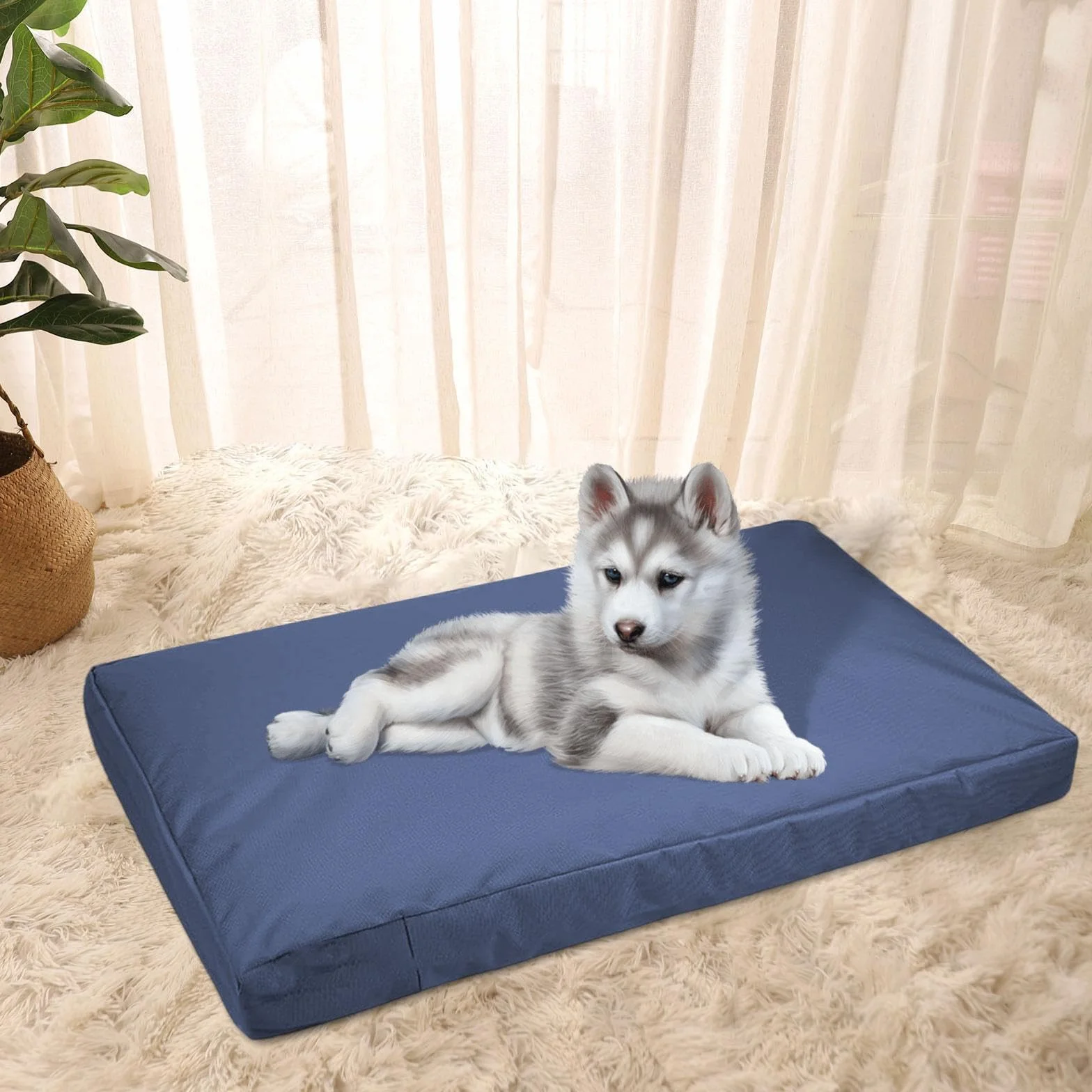 Copertura Protettiva per Cuccia per Cani, Riutilizzabile e AntiGraffio, di Ricambio per Cuccia per Cani, 122 Cm X 92 Cm X 10