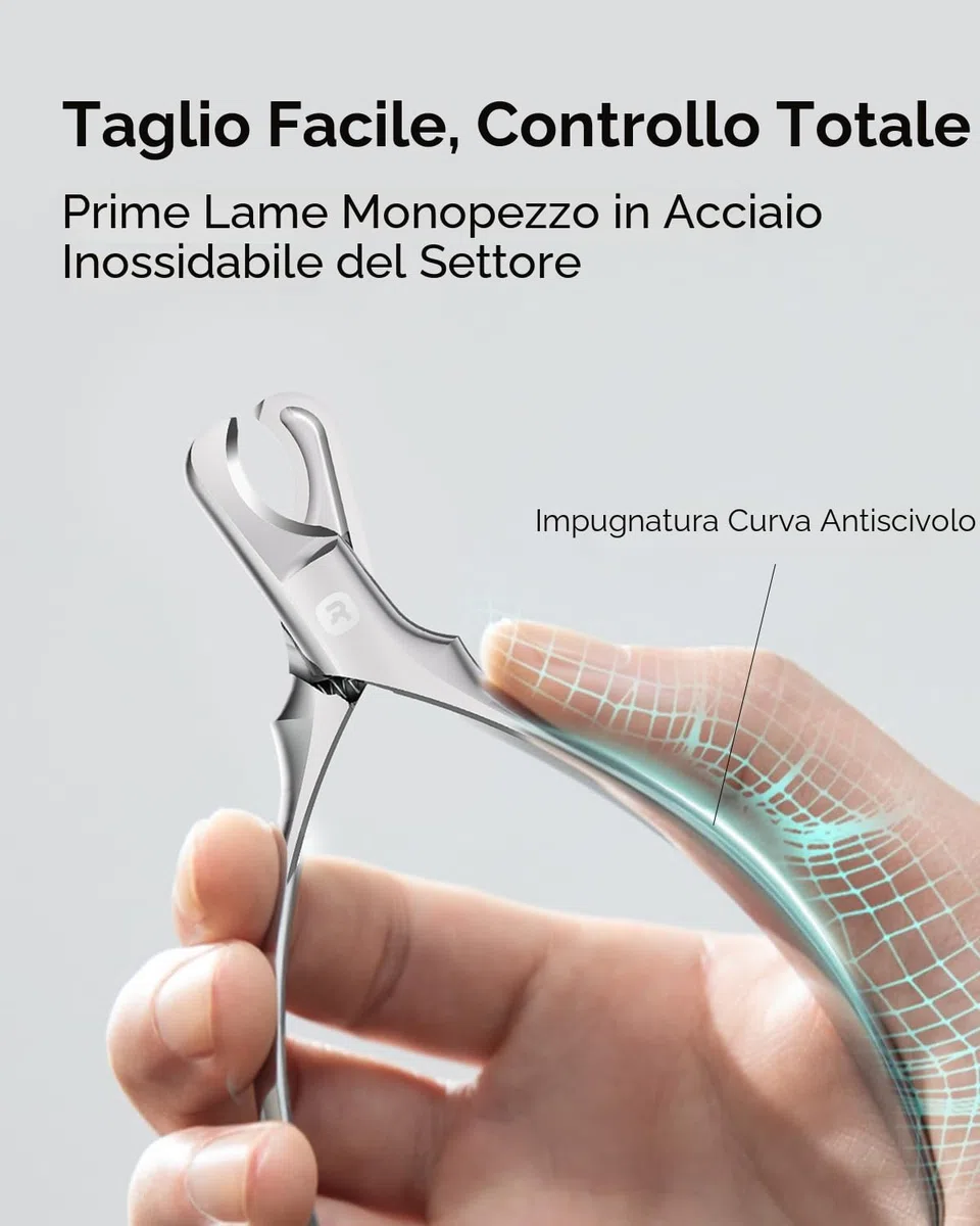 Homerunpet Tagliaunghie Cani in Acciaio Martensite, Professionale Tagliaunghie per Cani con Lama Affilata, Manici Antiscivolo per Cani Grandi, Facile per la Cura delle Unghie in Casa