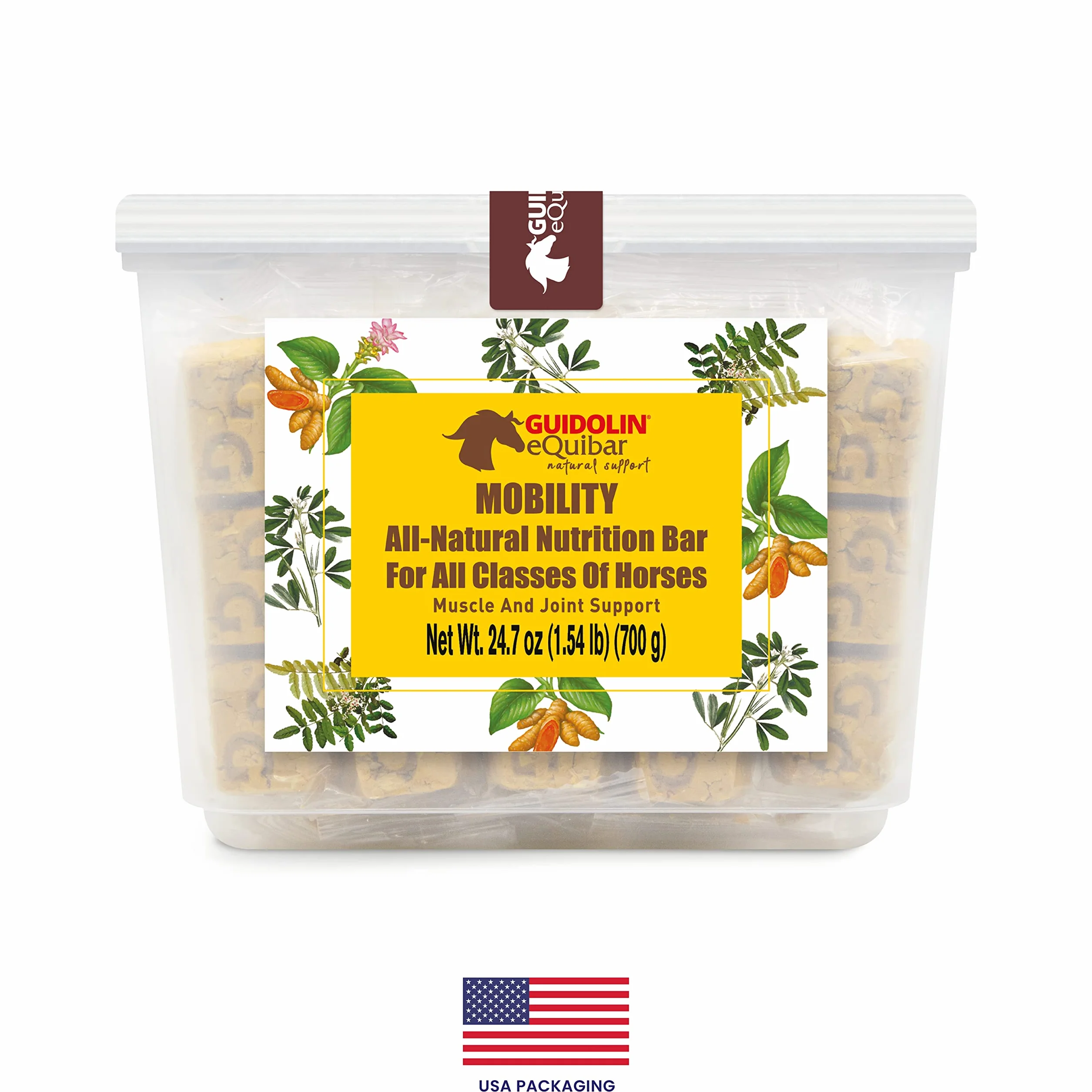 EQUIBAR Mobility: barretta naturale per il supporto di muscoli e articolazioni del cavallo - 700 gr