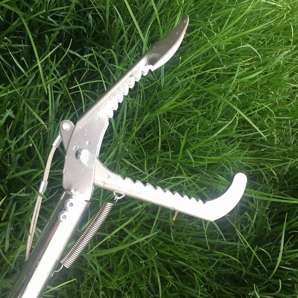 MSEKKO Pinza Cattura Serpente Pinza Cattura Serpente Multiuso Pieghevole in Acciaio Inossidabile per rettili Bastone per afferrare
