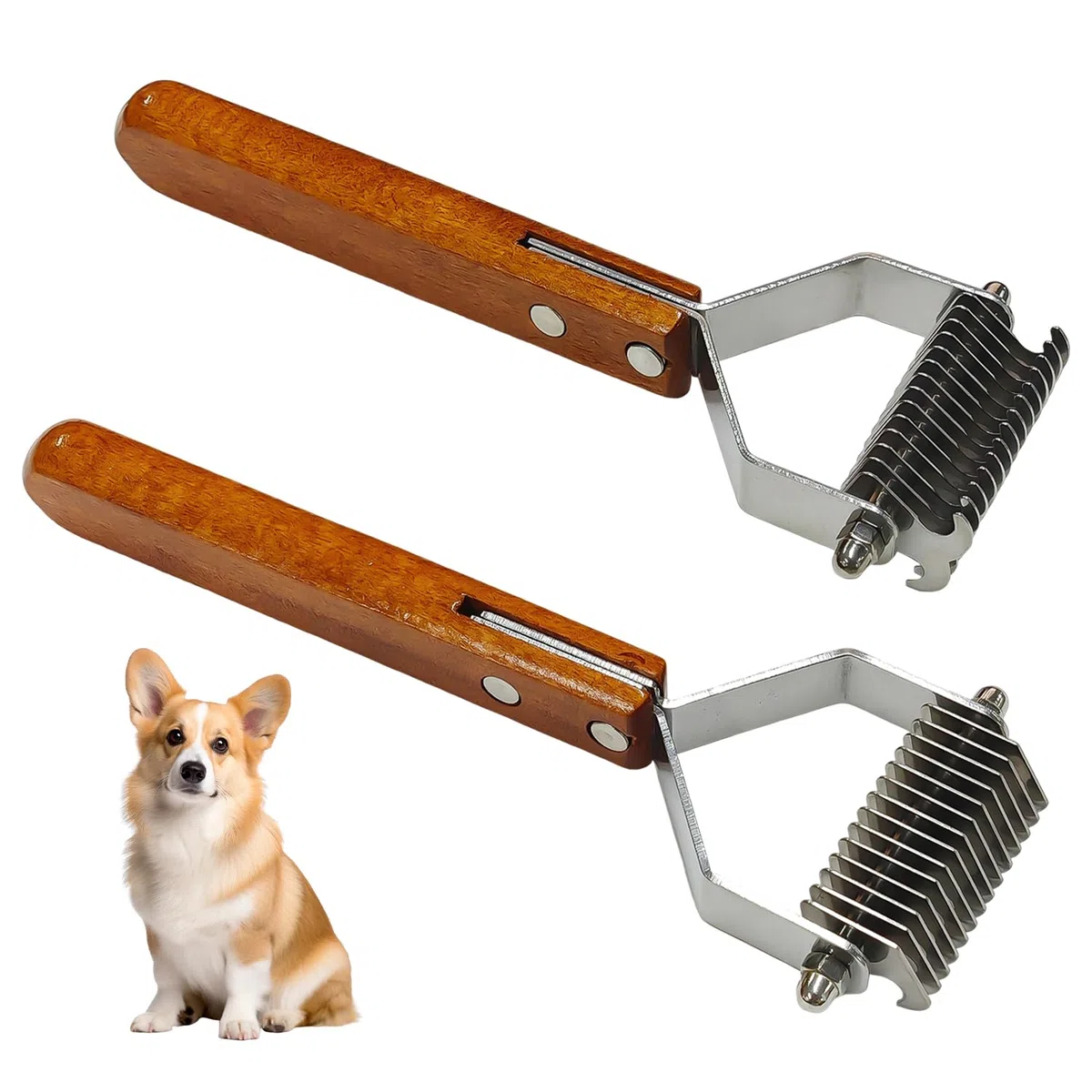 2 Pezzi di Pettine per La Depilazione per Animali Domestici, Accessori per La Toelettatura per Animali Domestici, Strumenti per La Cura dei Capelli, Forniture per Animali Domestici.