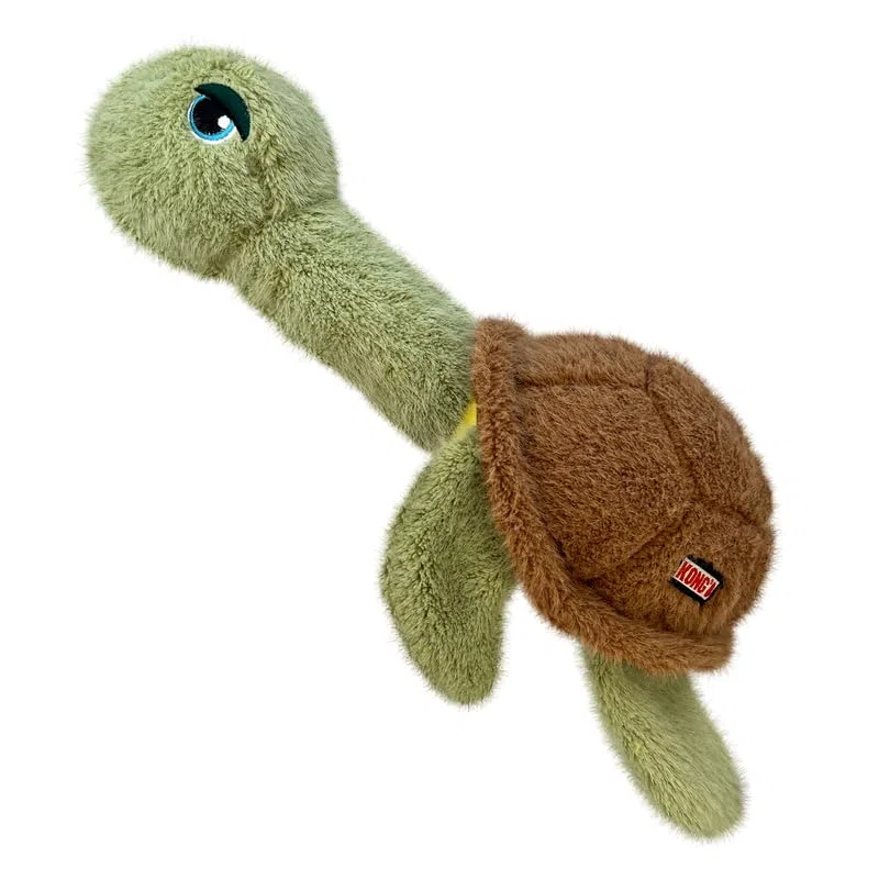 Kong Scruffs - Peluche per Cani, Motivo: Tartaruga, Colori Assortiti