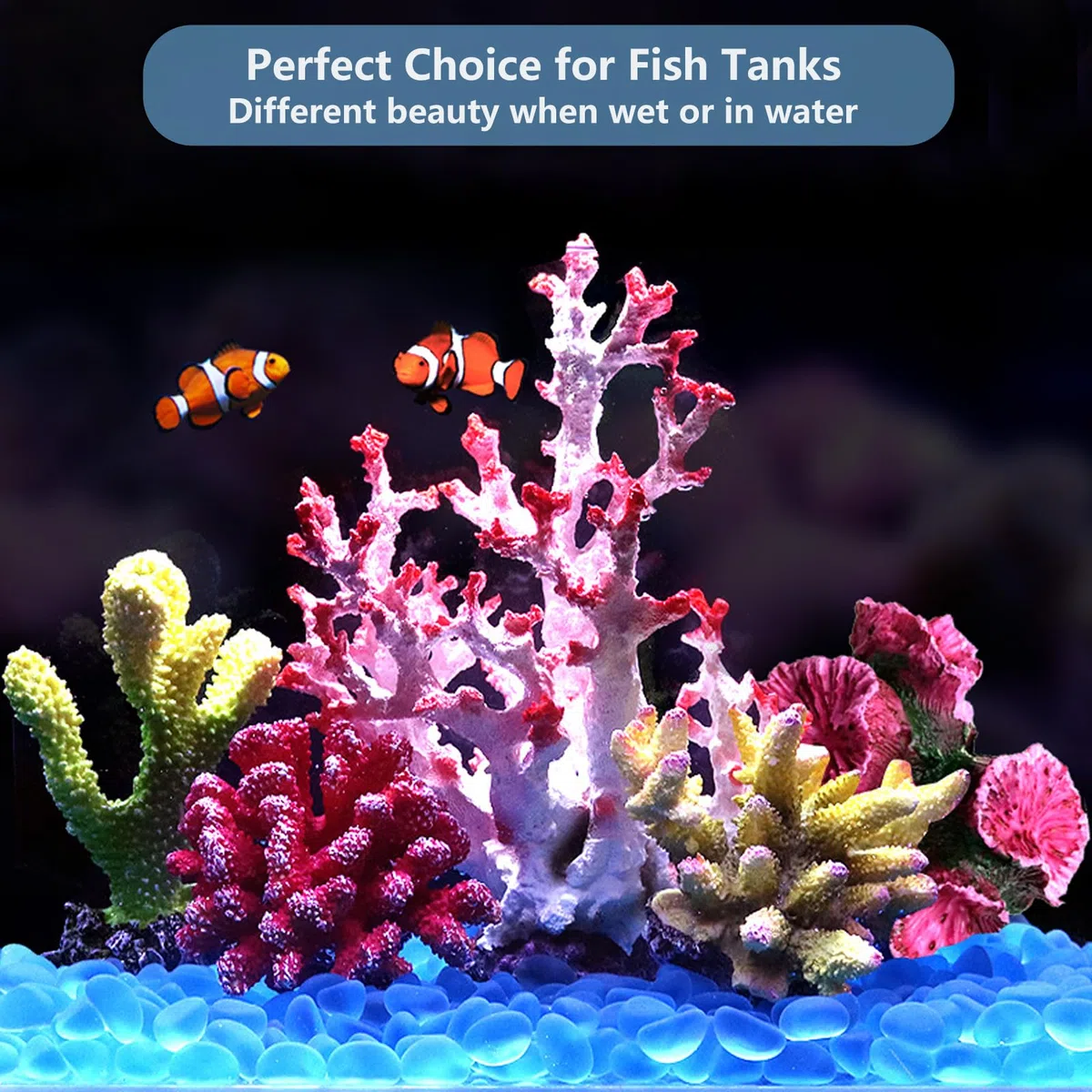 QYGL Pietre di Vetro Marino, Pietre Colorate in Vetro Smerigliato, perfette per Rocce dell'acquario, Ghiaia dell'acquario, riempitivi per vasi, Artigianato Fai da Te e Decorazioni per la casa (0,4 kg