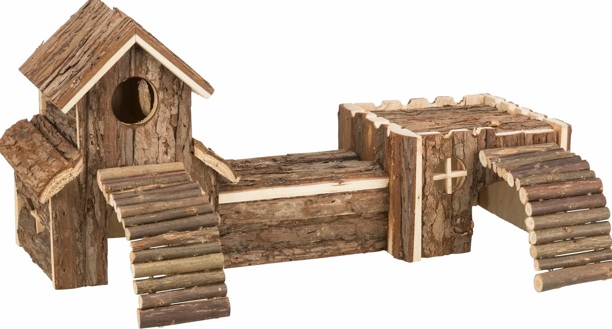 Trixie Natural Living - Sistema a tunnel Frida, 47 x 22 x 15 cm, colore: Marrone