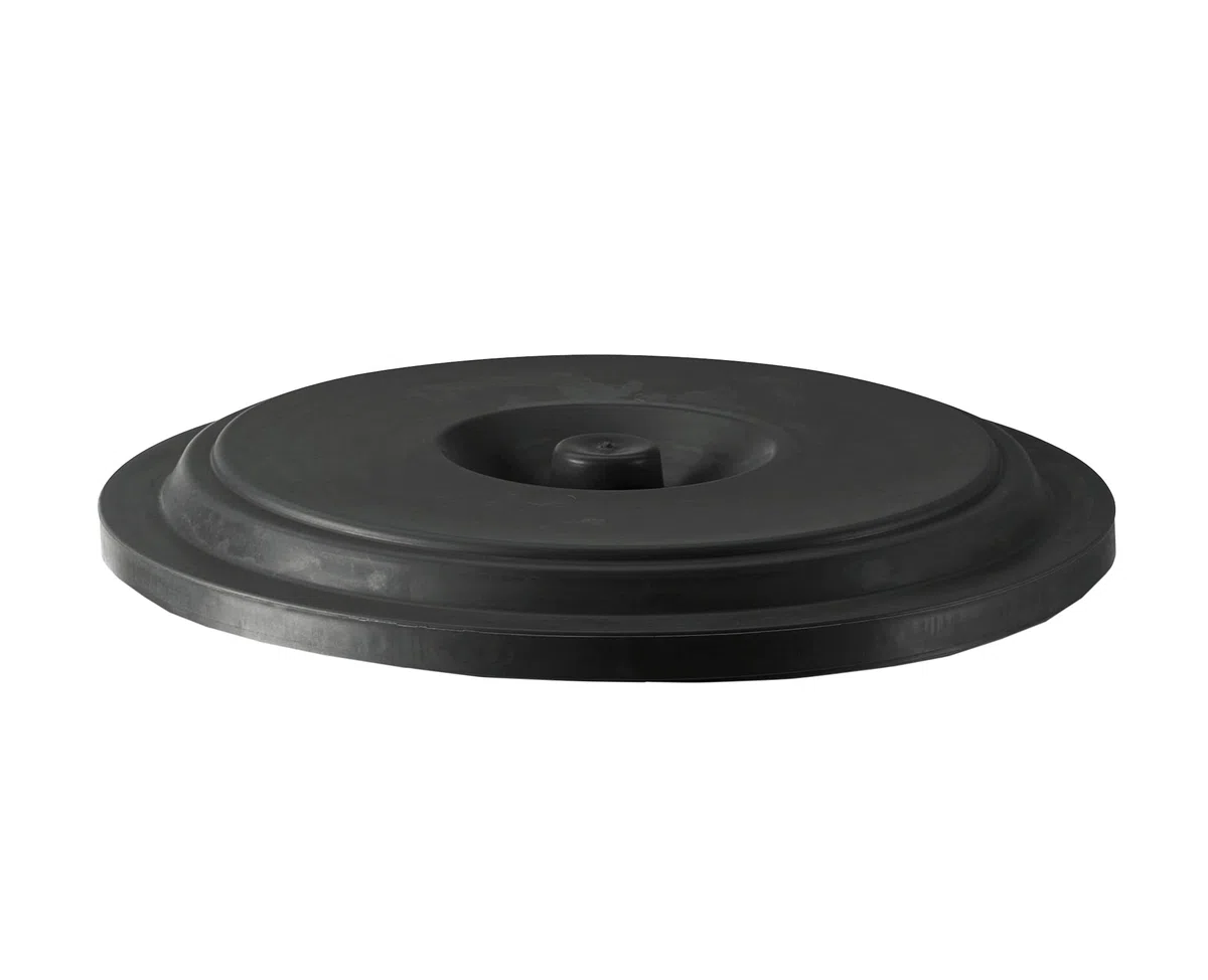 Kerbl Bidone Mangime con Coperchio, 70L Nero