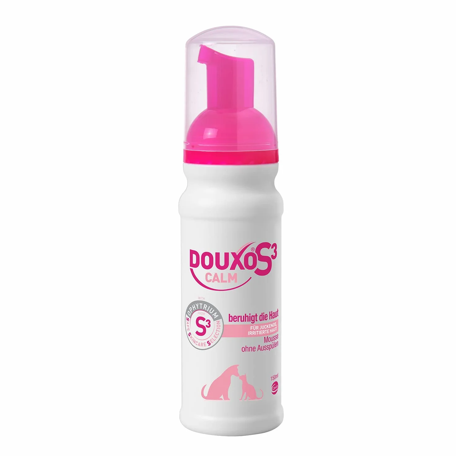 DOUXO S3 Calm Mousse per cani e gatti - Igiene della pelle sensibile - Allevia e protegge - Fragranza anallergica - 150ml