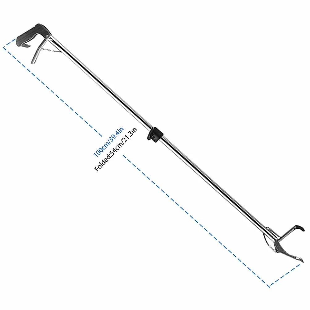 KLOVA Pinze per serpenti professionali da 28 "40" 47" Heavy Duty Snake Catcher Morsetto in metallo Grabber Wide Jaw Pieghevole Handling Tool rettile catcher