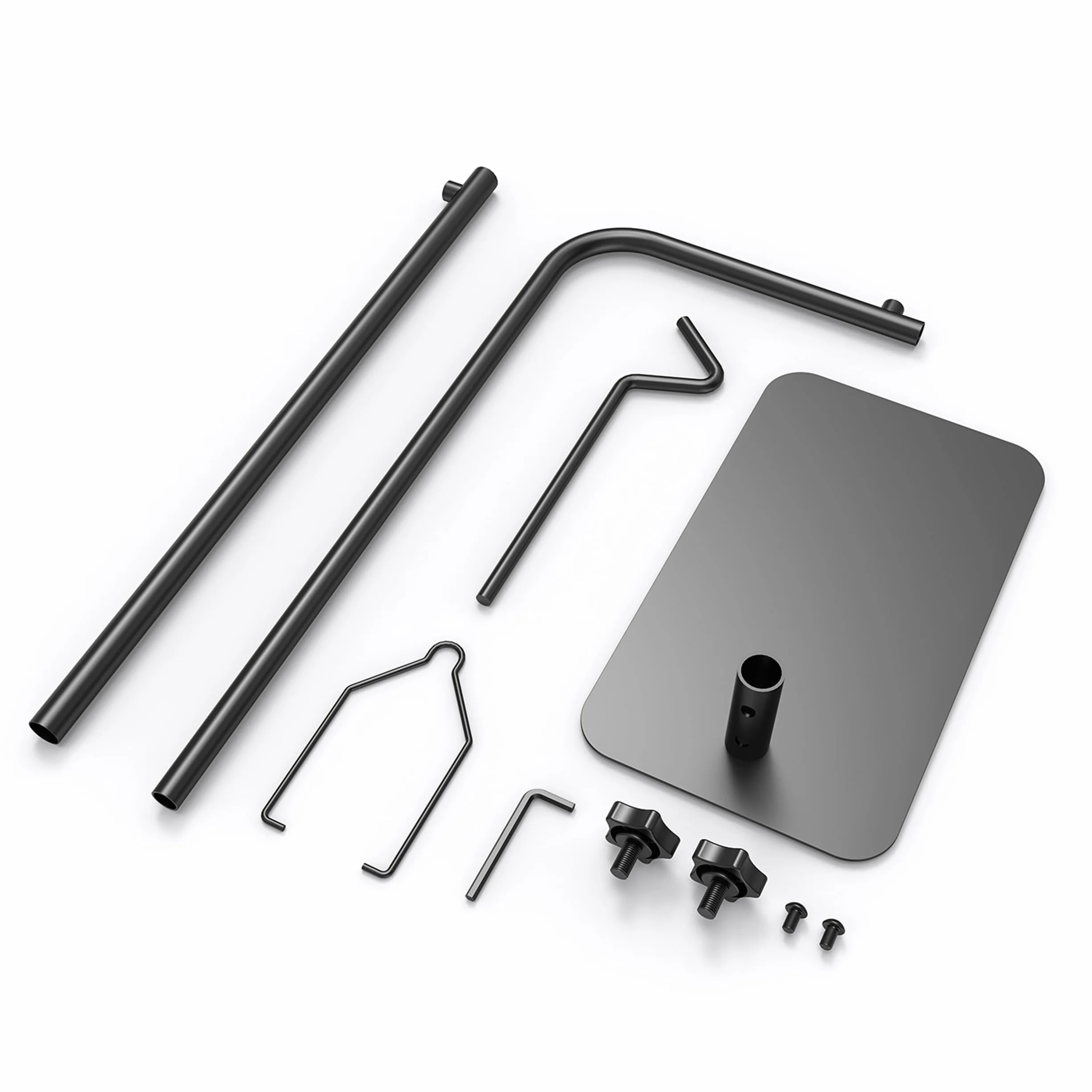 Josmimic supporto lampada riscaldante per rettili regolabile 45,7–81,3 cm con base pesante, per pogona tartaruga serpente lucertola, lampade a cupola per terrario acquario