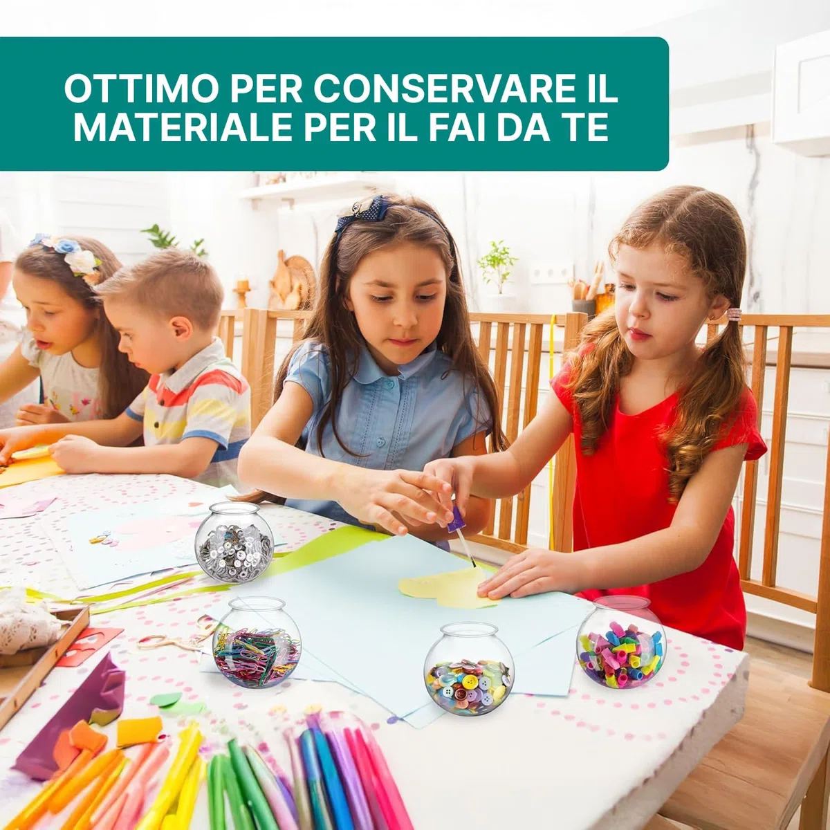 JoyServe Ciotola di plastica per pesci da 16 oz (confezione da 12) Ciotole di plastica resistente da 10,2 cm, per caramelle, giochi di carnevale, premi, centrotavola e decorazioni per feste, senza BPA