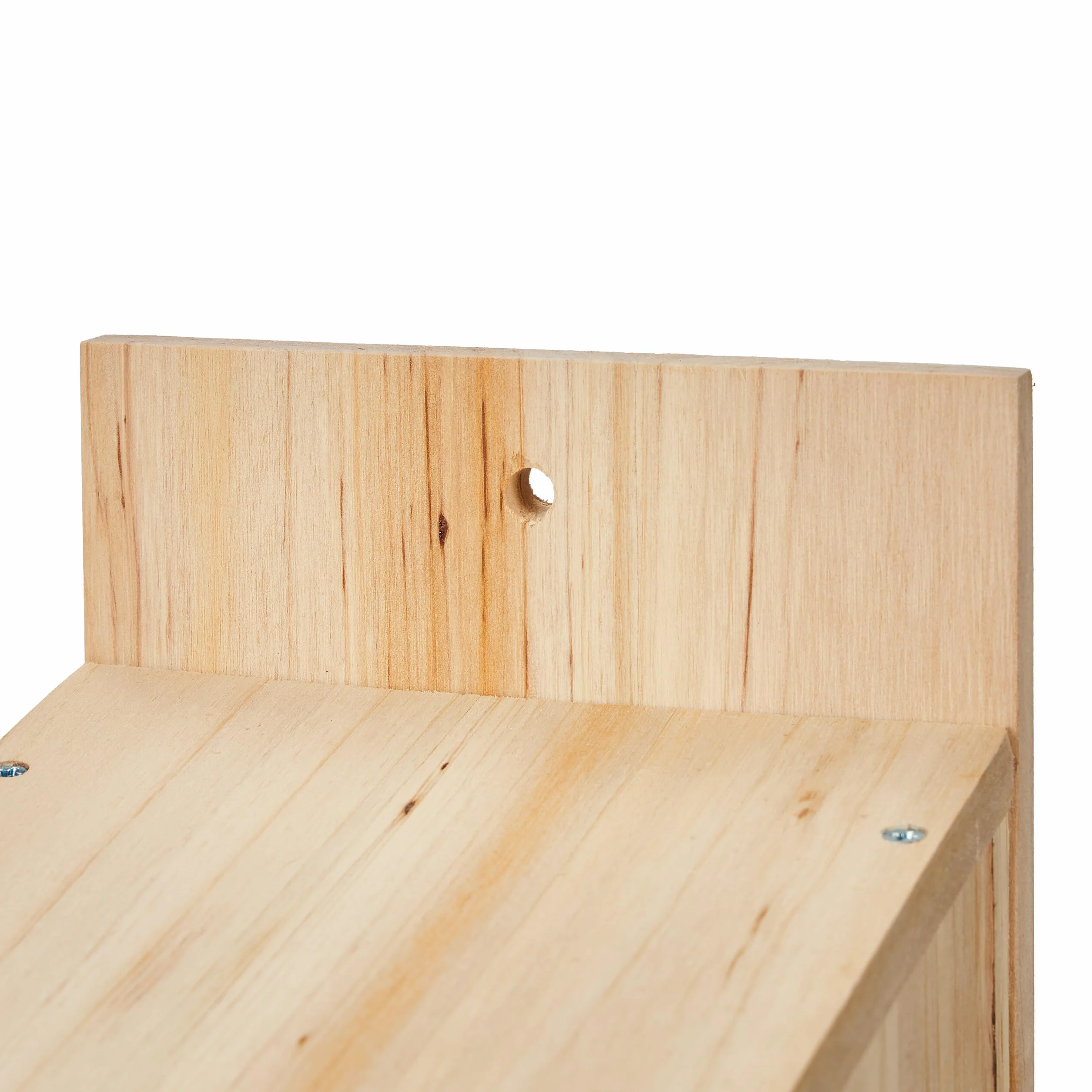 Relaxdays Casa per Uccellini, Set 2 Casette Nido Appesa in Kit DIY, Sportello, Foro 35 mm, 23x14x18 cm, Legno, Naturale