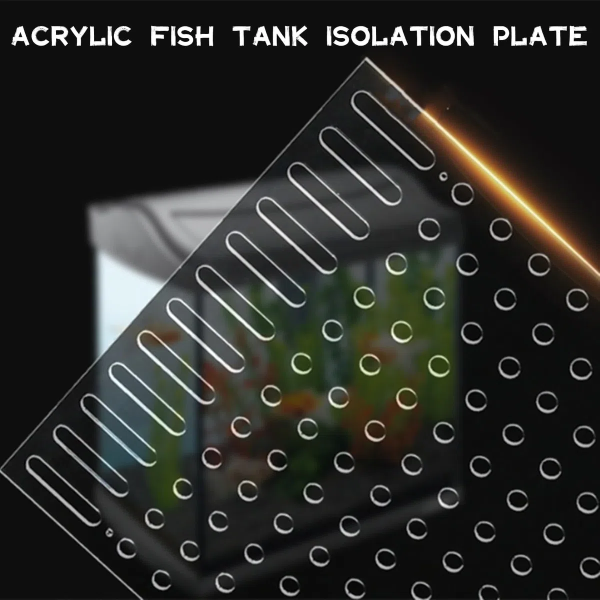 Divisori per Acquario Divisorio per Acquario in Acrilico Separatore per Acquari con Ventose Piatto Separatore di Pesce Trasparente per Acquari (40 x 30 cm)