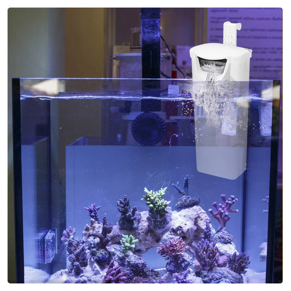 Filtro interno silenzioso per acquario, filtro interno a tartaruga a cascata, filtrazione della pompa di pulizia dell'acqua a basso livello da 3 W per piccolo acquario