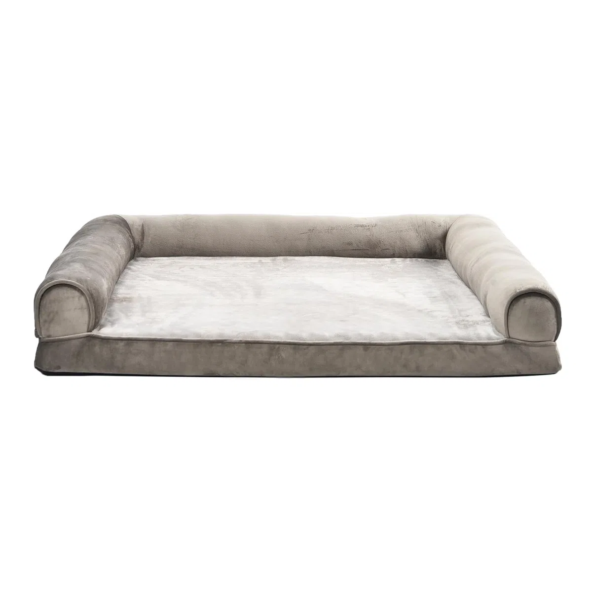 Amazon Basics Cuccia per cani e altri animali domestici, in stile divano, per salotto, in schiuma, sfoderabile, Taupe, 91 x 69 x 17 cm (L x W x H)