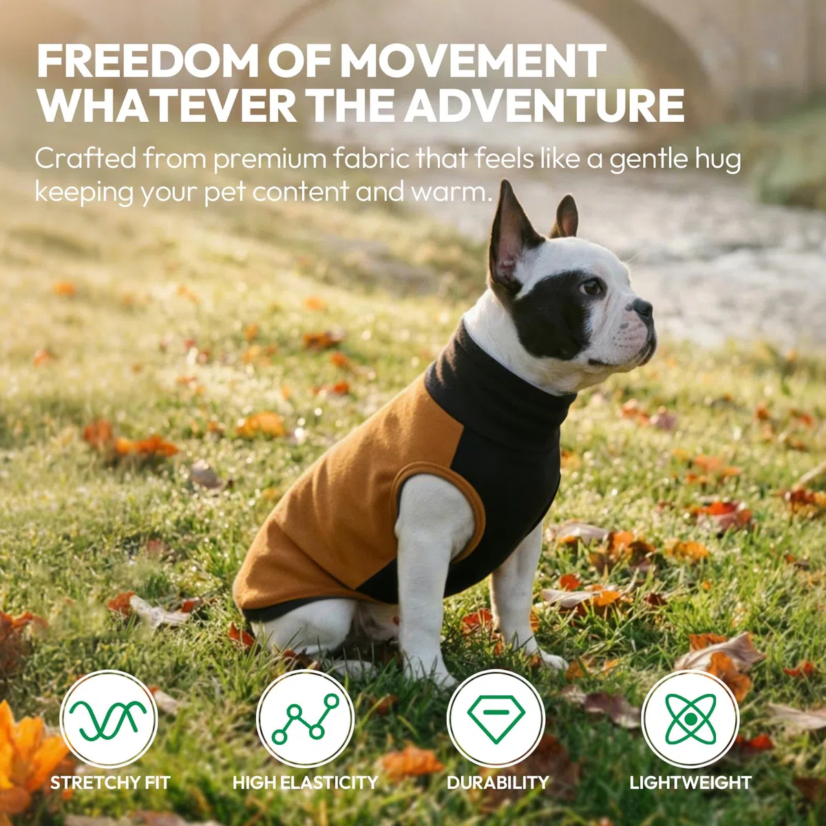 KONVINIT Maglione Cane in Felpa Leggera, Caldo Gilet Invernale con Apertura a U per la Coda, Taglie da M a 5XL Dog Sweater per Cani Medi e Grandi