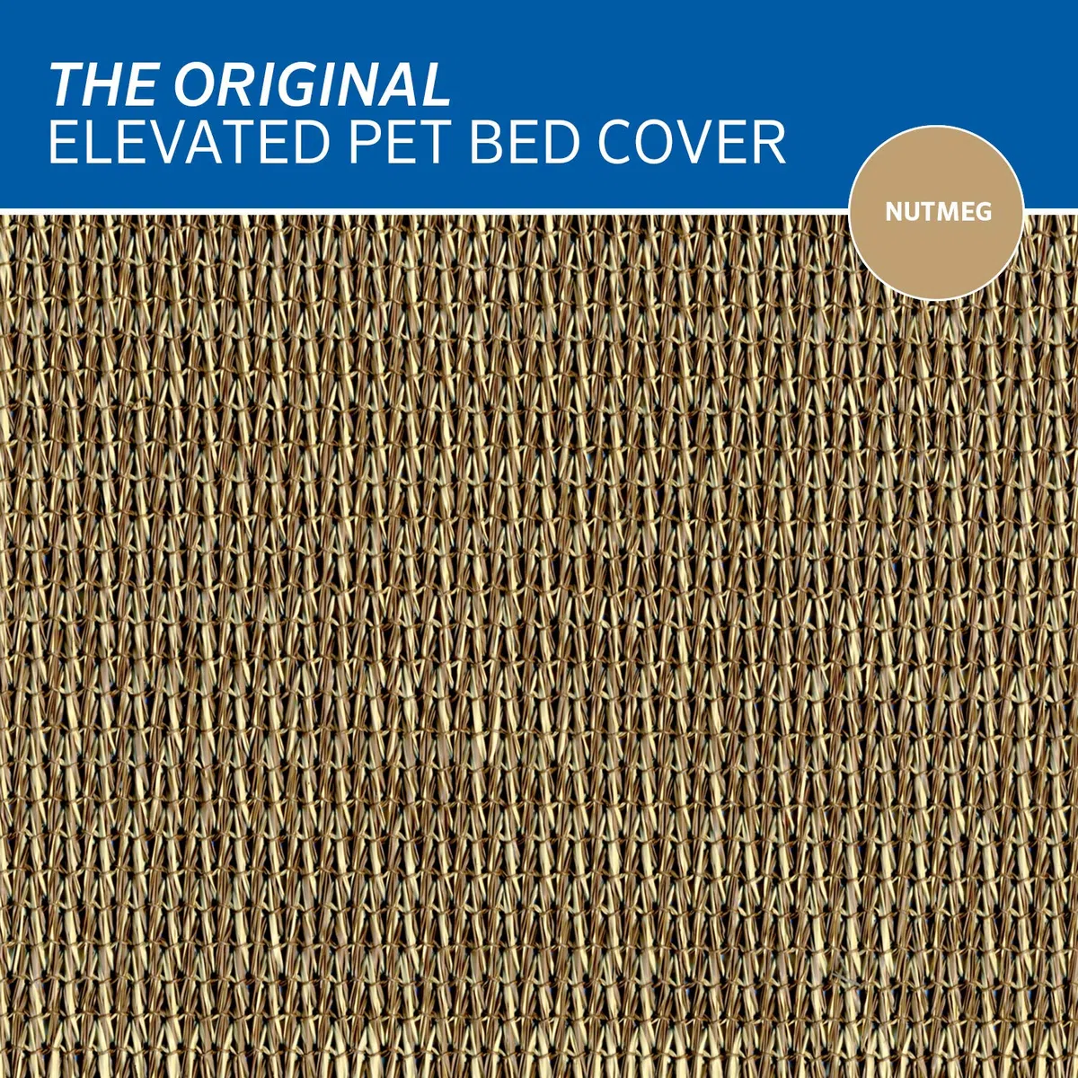 Coolaroo Copertura di Ricambio Originale per Cuccia per Animali Domestici, Noce Moscata, Media (89 x 64,8 cm)