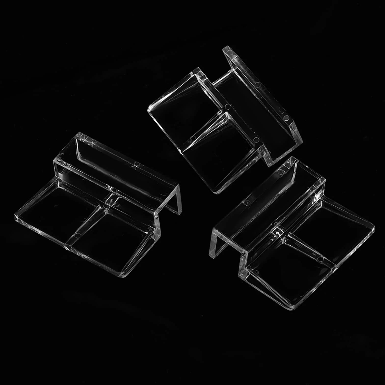Akozon Accessorio per Morsetto di Supporto per Supporto per Clip in Acrilico con Copertura in Vetro da 20 Pezzi per Acquario (8mm)