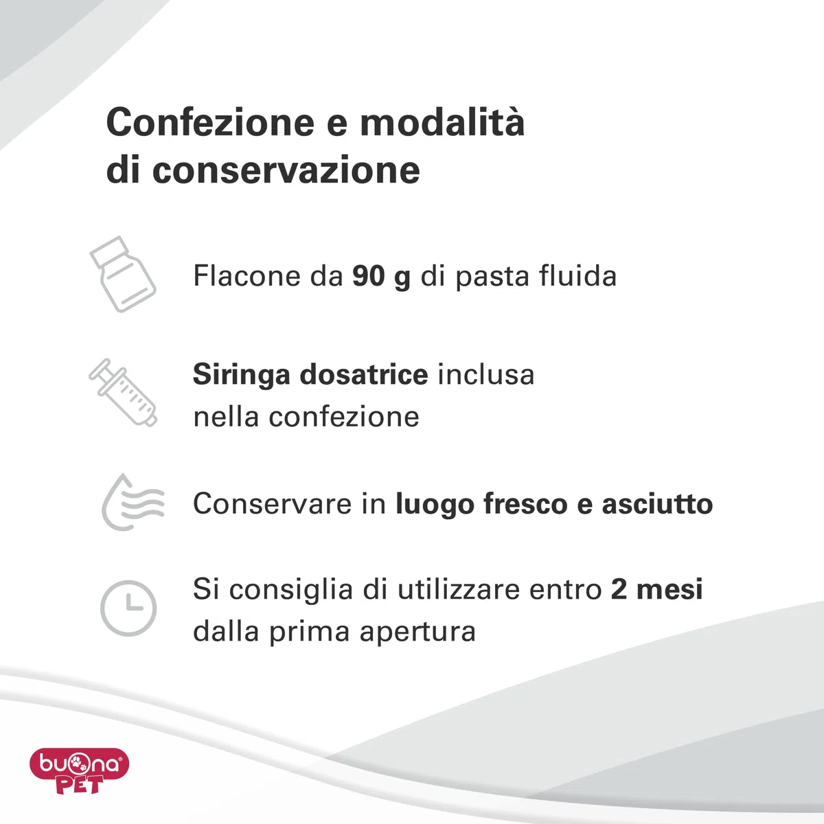 Senectina Buona Pet Integratore Cane Anziano e Integratore Gatto anziano Flacone 90g con Olio di Pesce fonte di Omega 3 Per Cani e Gatti, Mangime Complementare Pasta Fluida con Siringa Dosatrice
