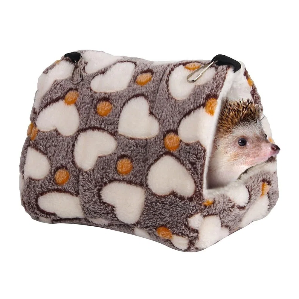 Cuccia per porcellini d'India, cuccia per criceti, sacco a pelo per animali domestici, nido per caverna, cuscino morbido e caldo, cuccia per animali domestici, nido amaca con gancio per criceti, ricci