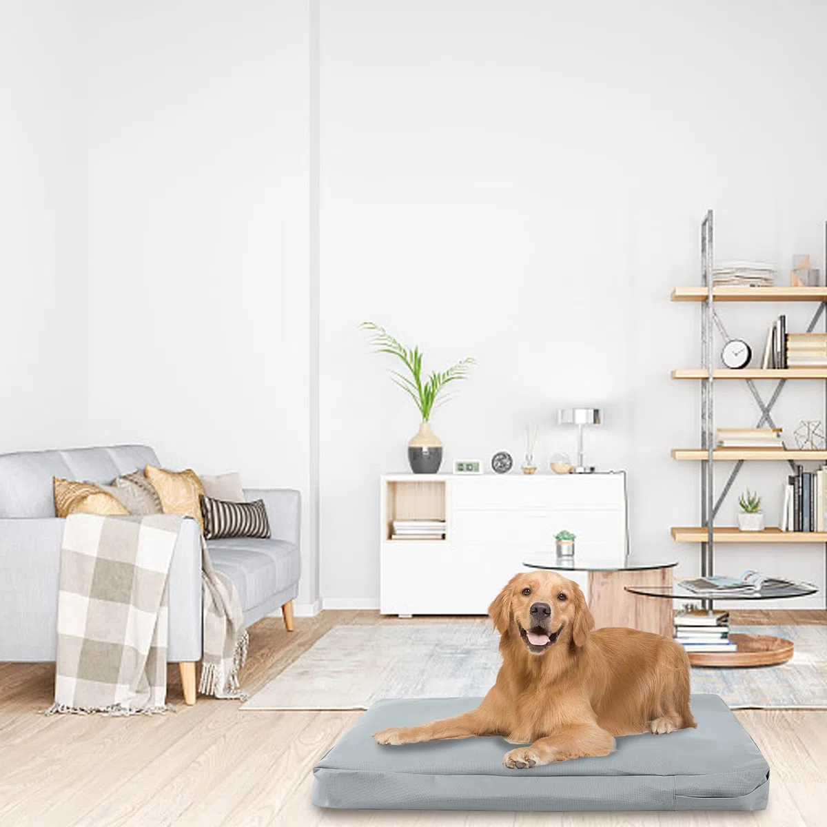 Rivestimento di Ricambio per Cuccia per Cani - Copertura Elastica e Impermeabile per Cani di Taglia Media (L)