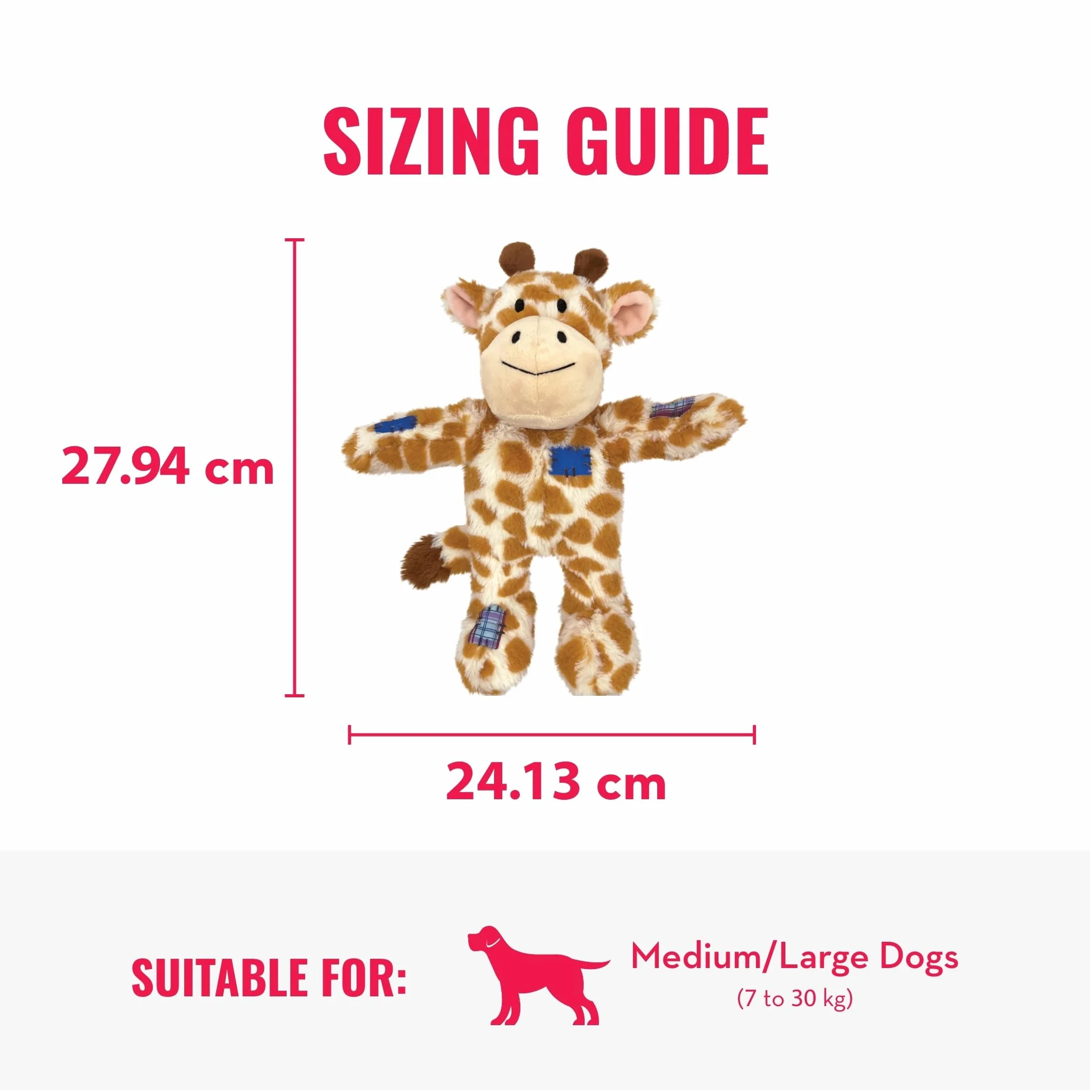 KONG Wild Knots Giraffa giocattolo per cani (medio/grande)