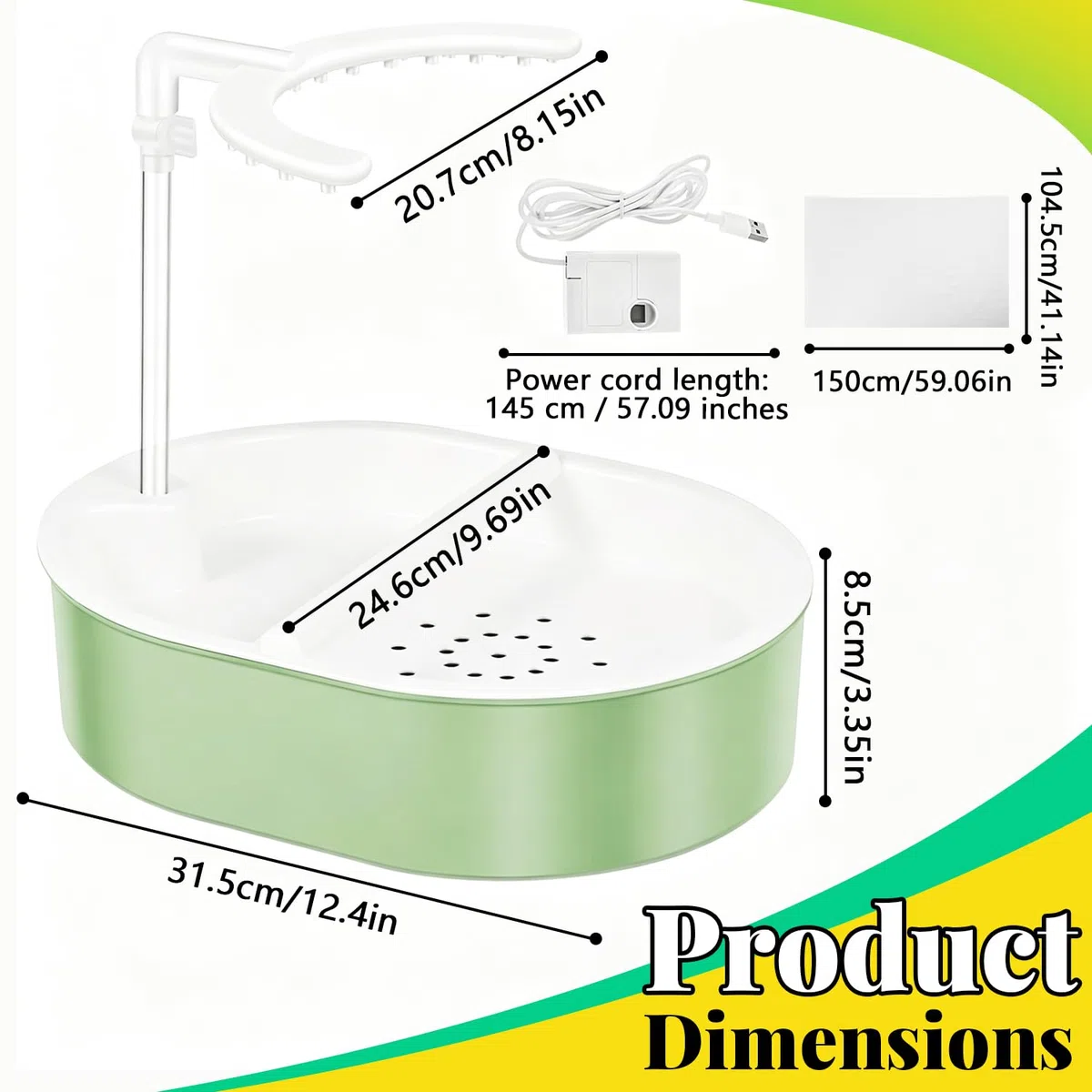 Vasca da Bagno Automatica per pappagalli, Doccia per Uccelli con Flusso d'Acqua Regolabile, Bagno Automatico per Uccelli, Doccia Automatica per pappagalli, per inseparabili, Uccelli Domestici