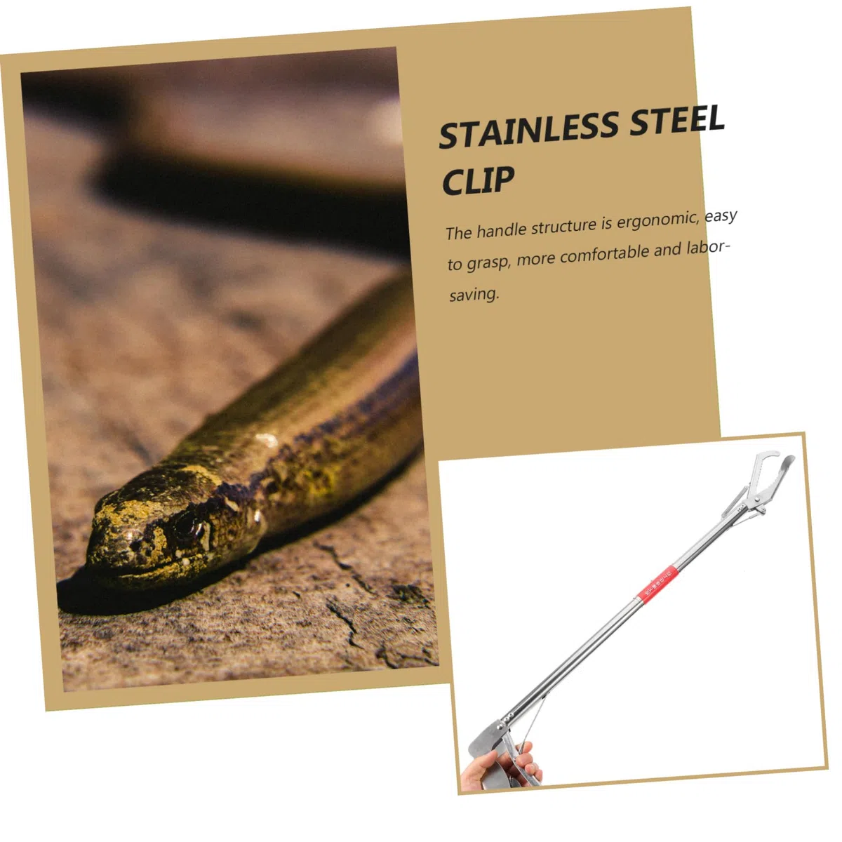 Toddmomy Pinza in per e Granchio con Mascella Larga Antiscivolo e Resistente Allusura Strumento Multifunzionale per Loach e Rifiuti Design Sicuro per Mani Protette