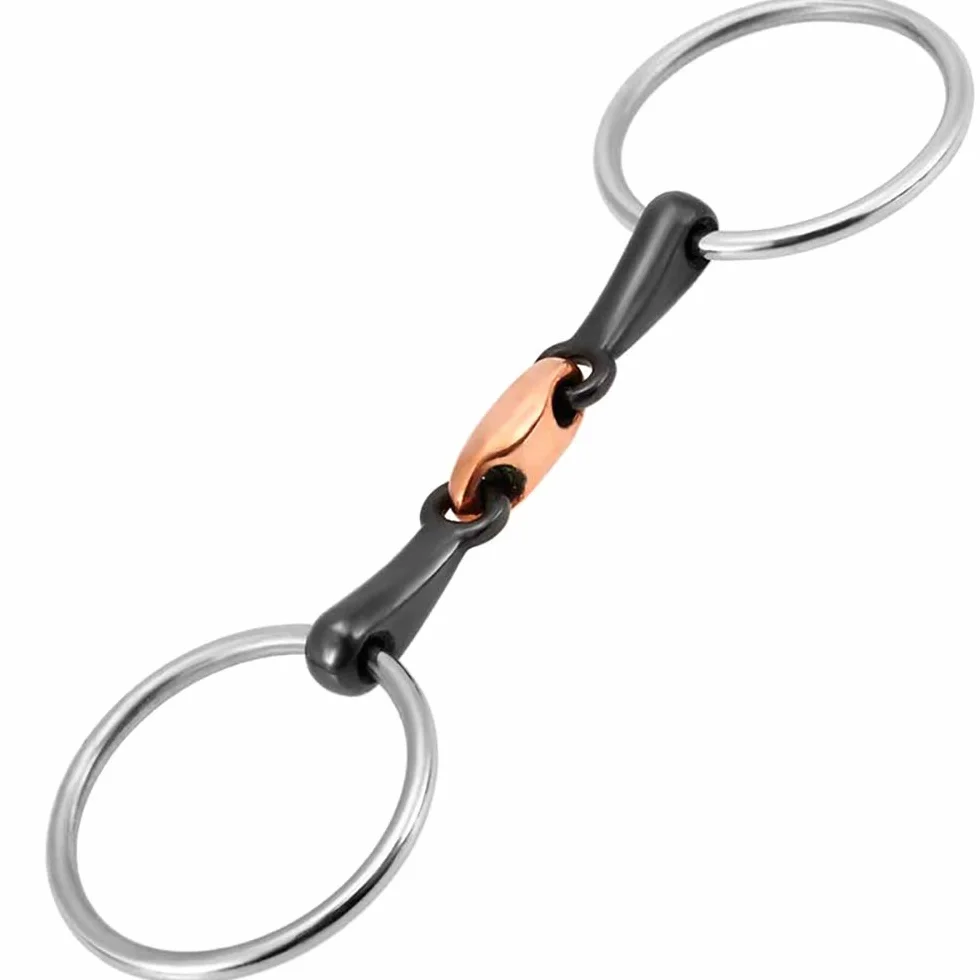 Snaffle Bit O Ring Cavallo Bocca Comfort Equestre Steeliness Acciaio