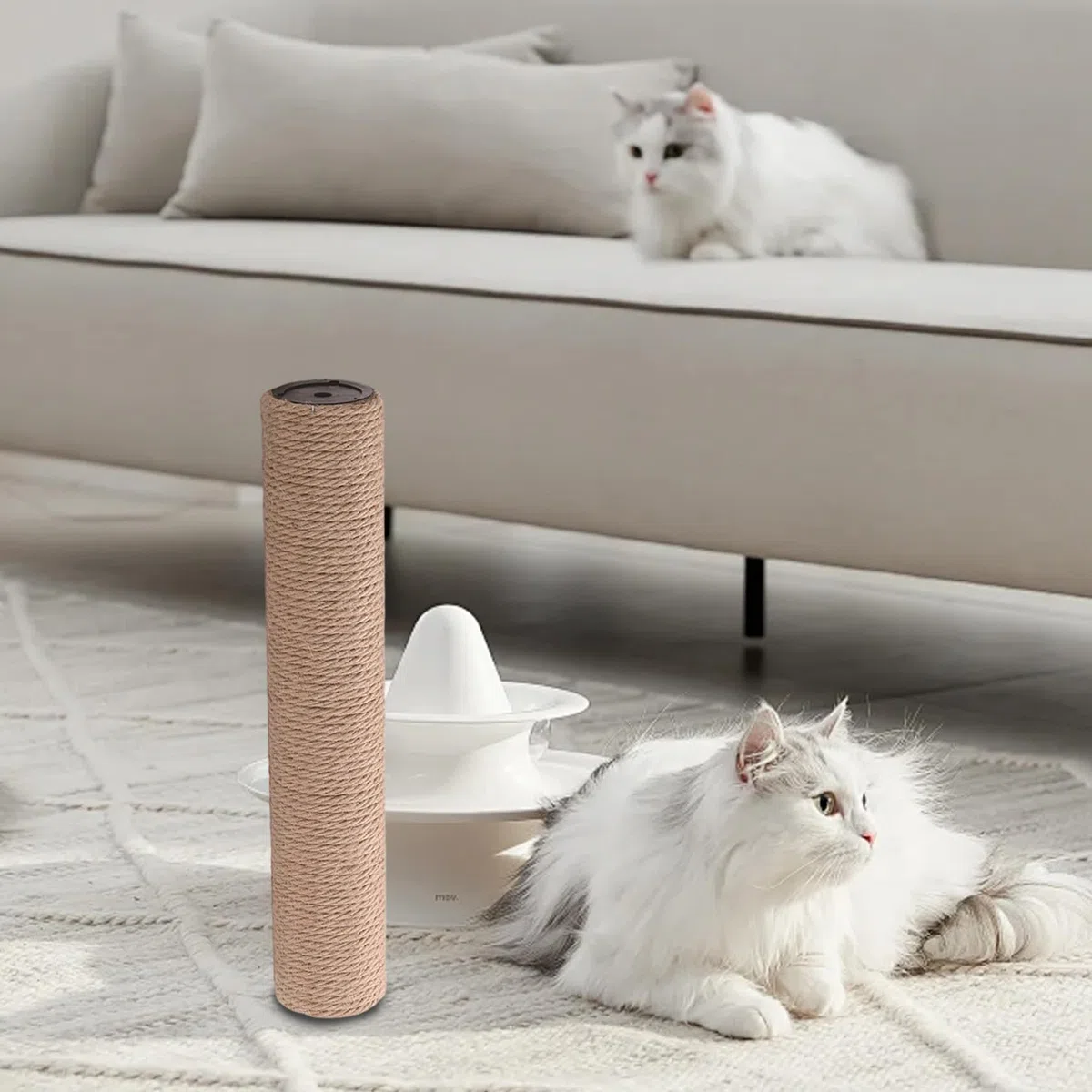 Sostituzione tiragraffi per gatti, 2 pezzi in iuta resistente all'usura con bulloni da 8 mm, installazione facile/16 pollici