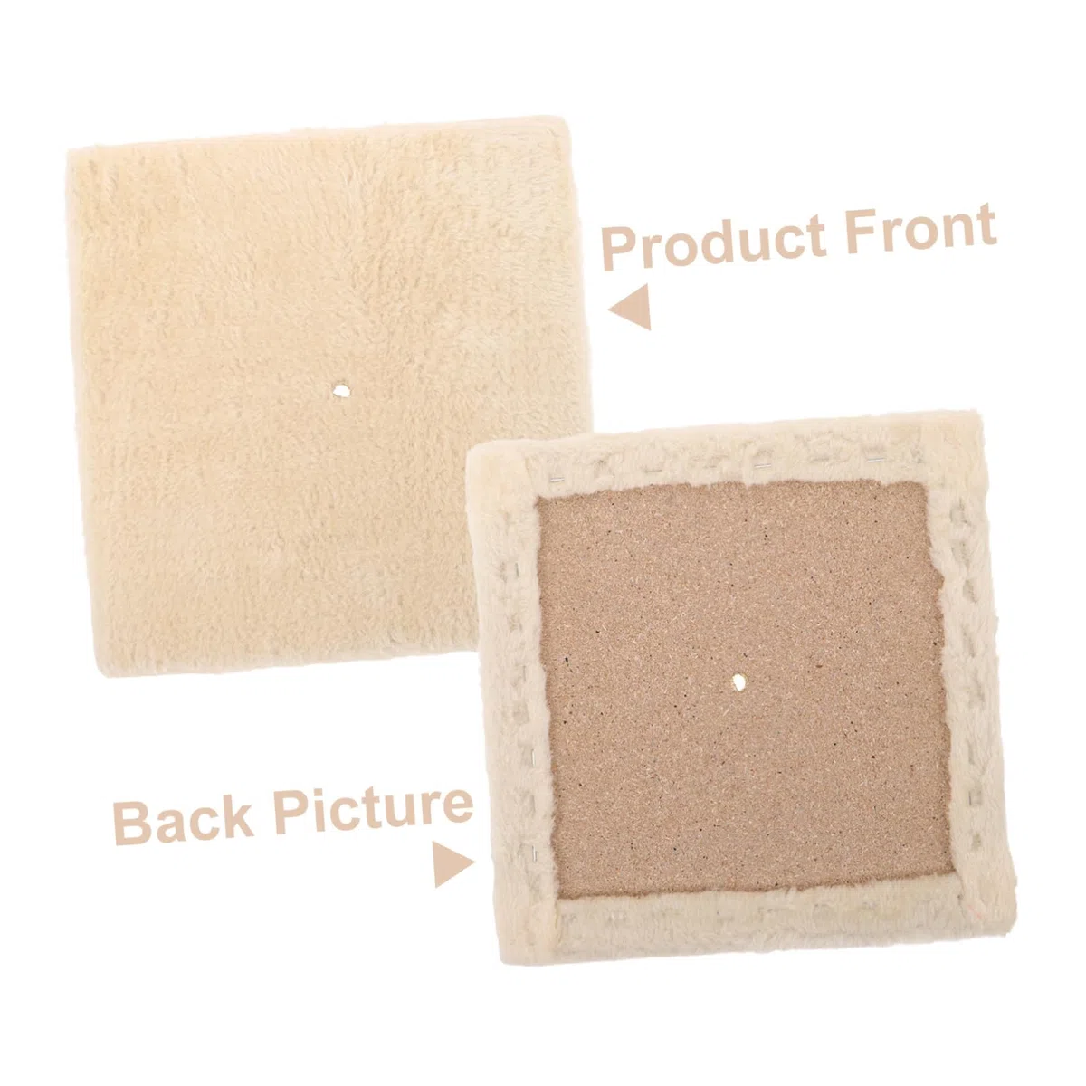 Base di Ricambio per Tiragraffi Gatto M8/m10 in Peluche e Truciolato Beige Finitura Morbida e Supporto Duraturo per Progetti Fai da Te di Albero Tiragraffi in Soggiorno