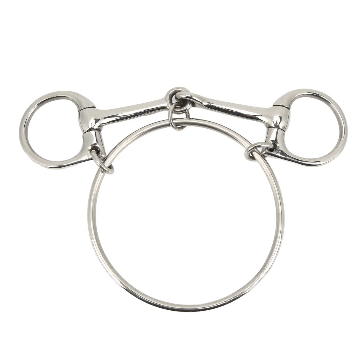 Morso per Bocca di Cavallo in Acciaio Inossidabile, Morso per Cavallo da 5 Pollici Anello Allentato per Allenamento All'aperto, Filetto per Cavallo Filetto per Cavallo Morso per