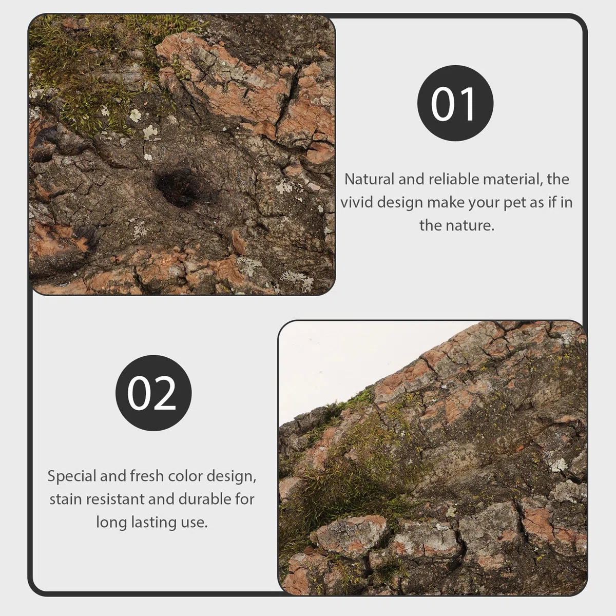 SUPVOX Decorazione Terrario Rettili Corteccia Sughero Naturale, Piattaforma per Rettili Sicura per Arrampicata, per Abbellire Ambienti Lucertole e Animali Domestici