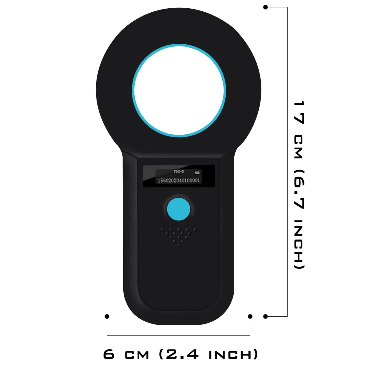 Smoostart Bluetooth Lettore Microchip Cani, Lettore Microchip per Animali FDX-B/EMID Cani/Domestici/suini con 1000 Dati di archiviazione Sincronizzazione dei Dati con Computer e Telefono Cellulare
