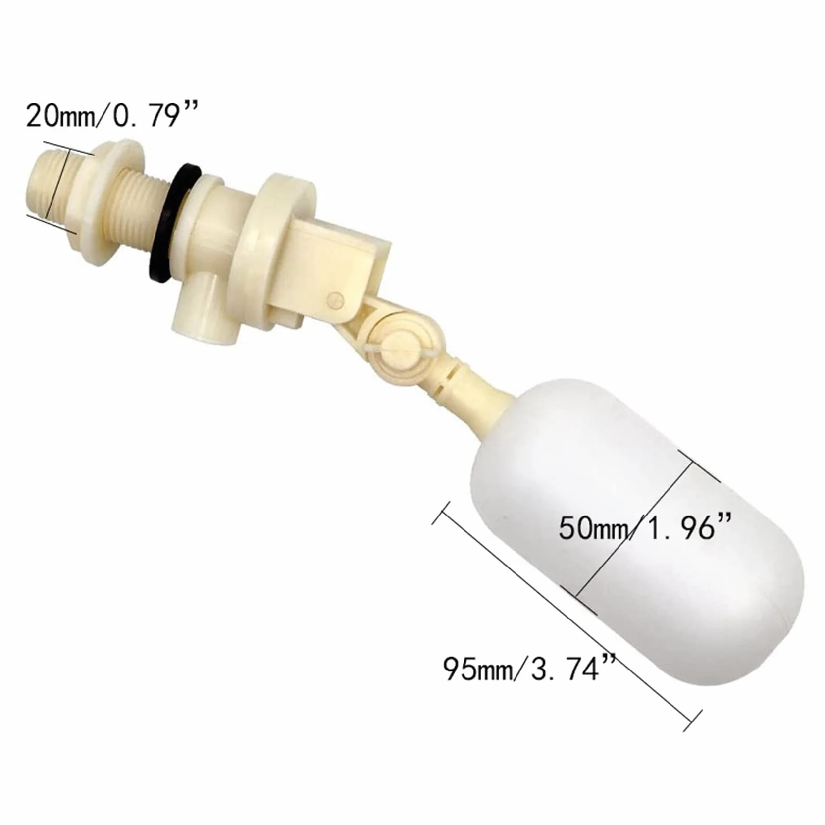 Daconovo 6 Pack Galleggiante Valvola per Abbeveratoio Automatico Ciotola Bovini Capra Pecora Maiale Cane Cane Auge Forniture Agricole