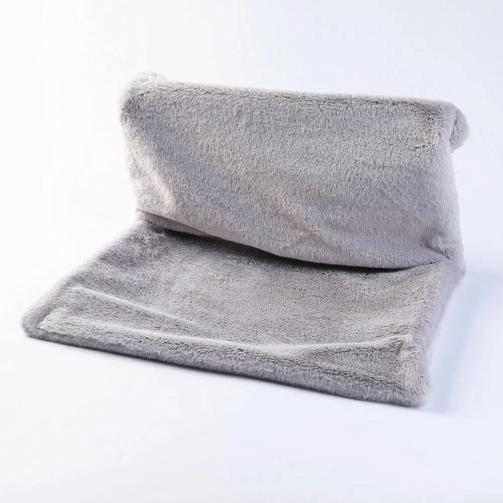 Letto per termosifone sospeso per gatti e piccoli animali domestici, morbido tessuto felpato con robusto telaio in metallo pieghevole, 45 x 30 x 24,5 cm, design accogliente e caldo per