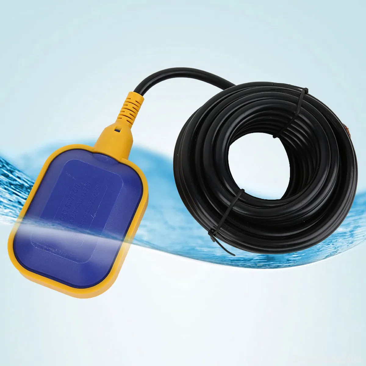 Interruttore a Galleggiante del Livello del Liquido, Materiale ABS con Cavo da 6 M, Regolatore del Livello dell'acqua Stabile per Serbatoio dell'acqua e Settico