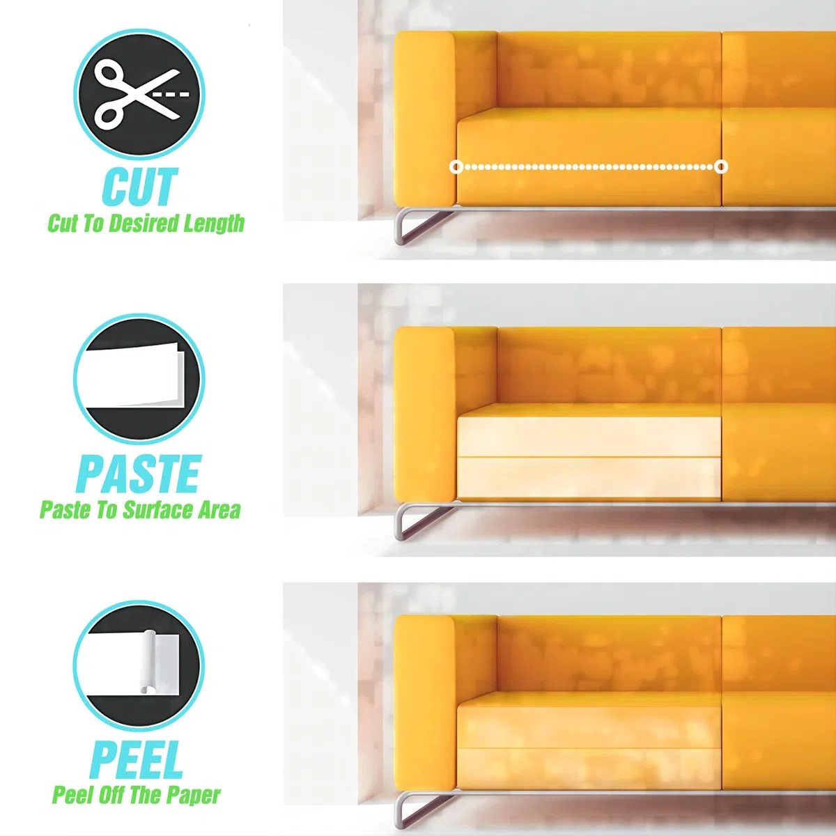 Polarduck Nastro anti graffio per gatti, 6,3 cm x 13 m, 100% trasparente, nastro biadesivo deterrente per gatti, protezione per mobili, divani, tappeti, porte, sicuro per animali domestici e bambini