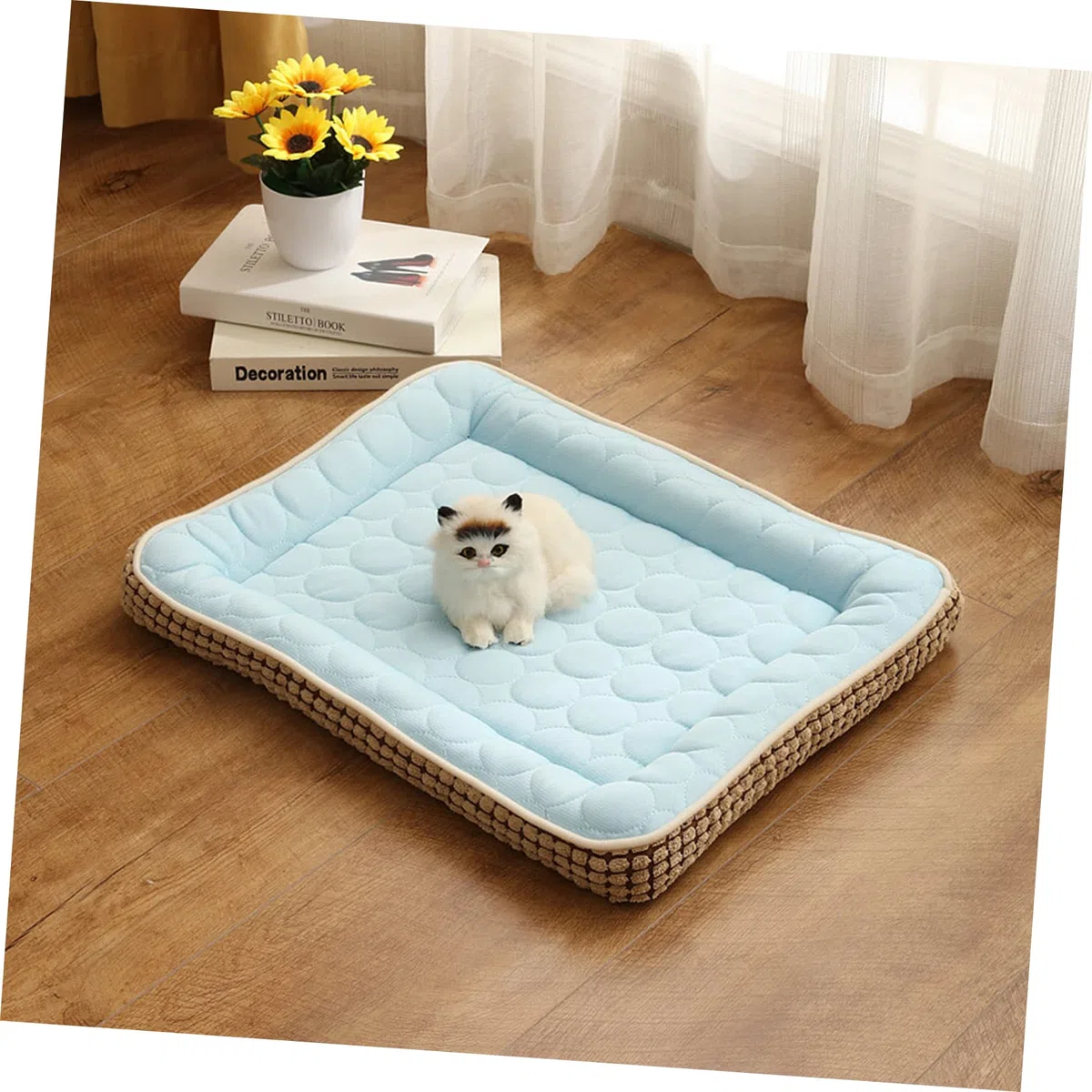BESPORTBLE Tappetino Rinfrescante Per Cani e Gatti Cuscino Qualità Resistente e Facile Da Pulire Offre Comfort e Sollievo Termico Per Animali Domestici