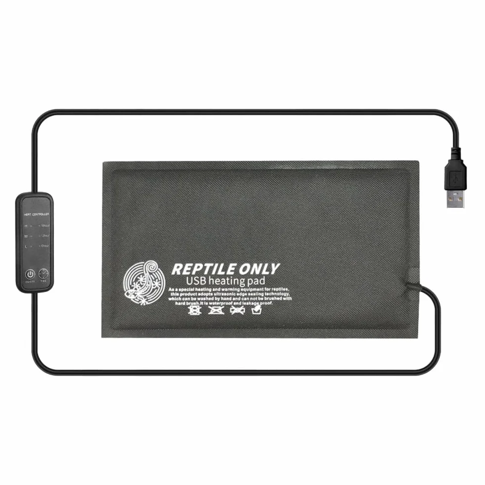 DONGKER Tappetino Riscaldante per Rettili,USB 5 V Tappetini Riscaldanti per Tartaruga Riscaldatore per Lucertola Geco Serpenti Rane