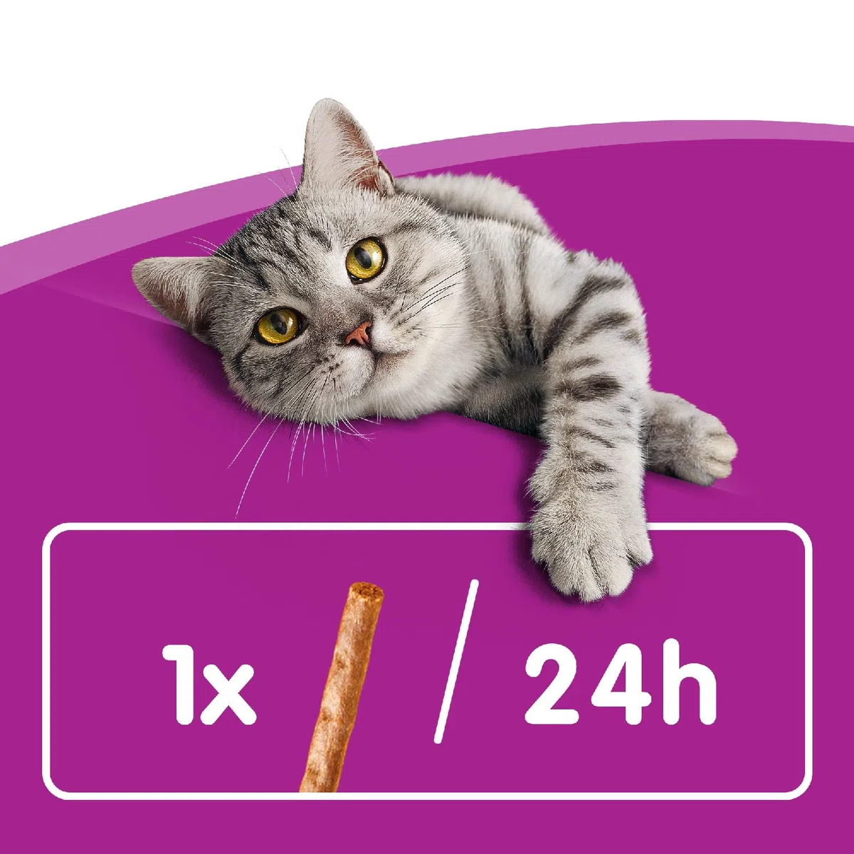 Whiskas Snack per Gatto, Sticks al Pollo, 84 pezzi in Totale ( 28 Confezioni da 18g l'una )