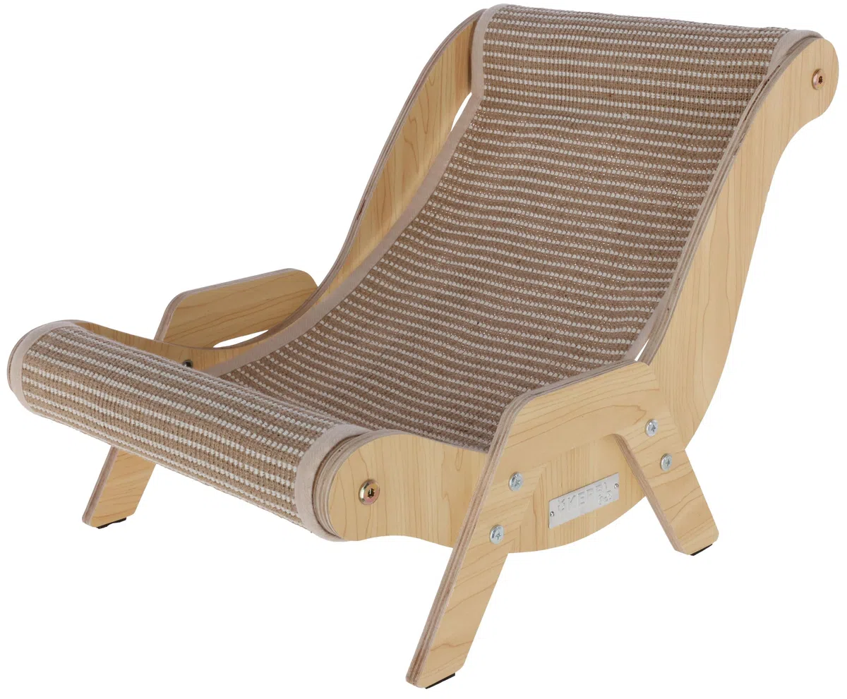 Kerbl Pet sdraio Sundowner, marrone, 52x37x37 cm, cuccia per gatti, sdraio per gatti, legno, gatti