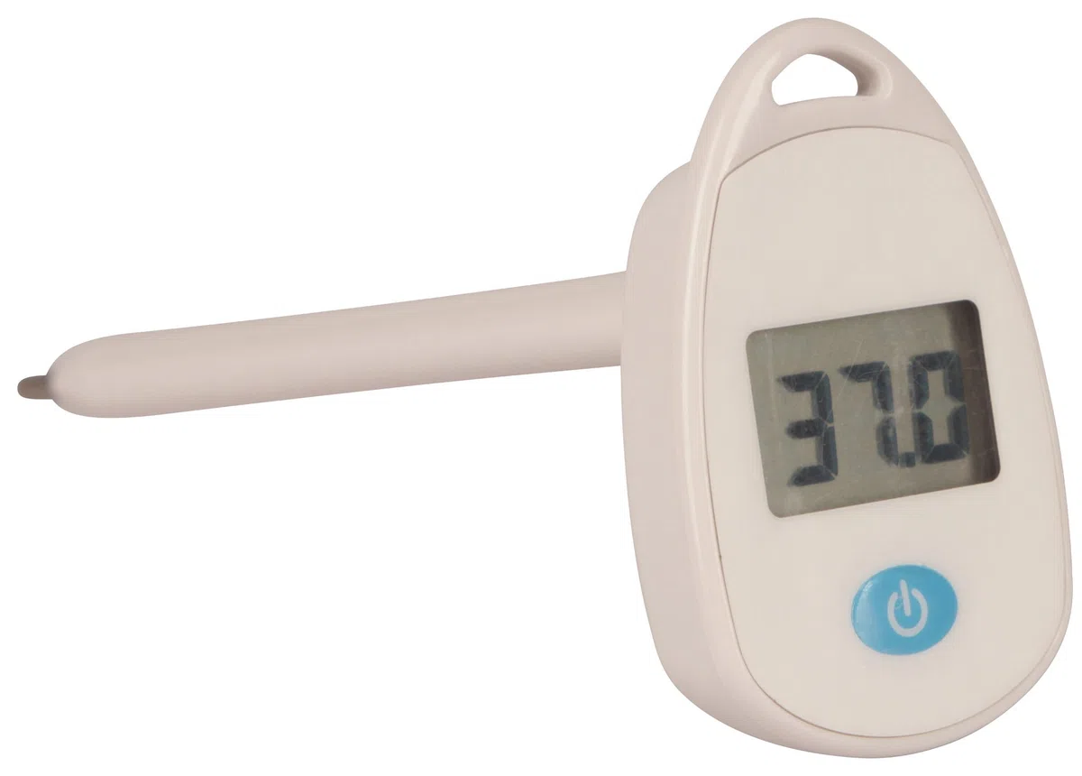 Kerbl 2138 - Termometro digitale ad alta velocità, impermeabile, 14 cm