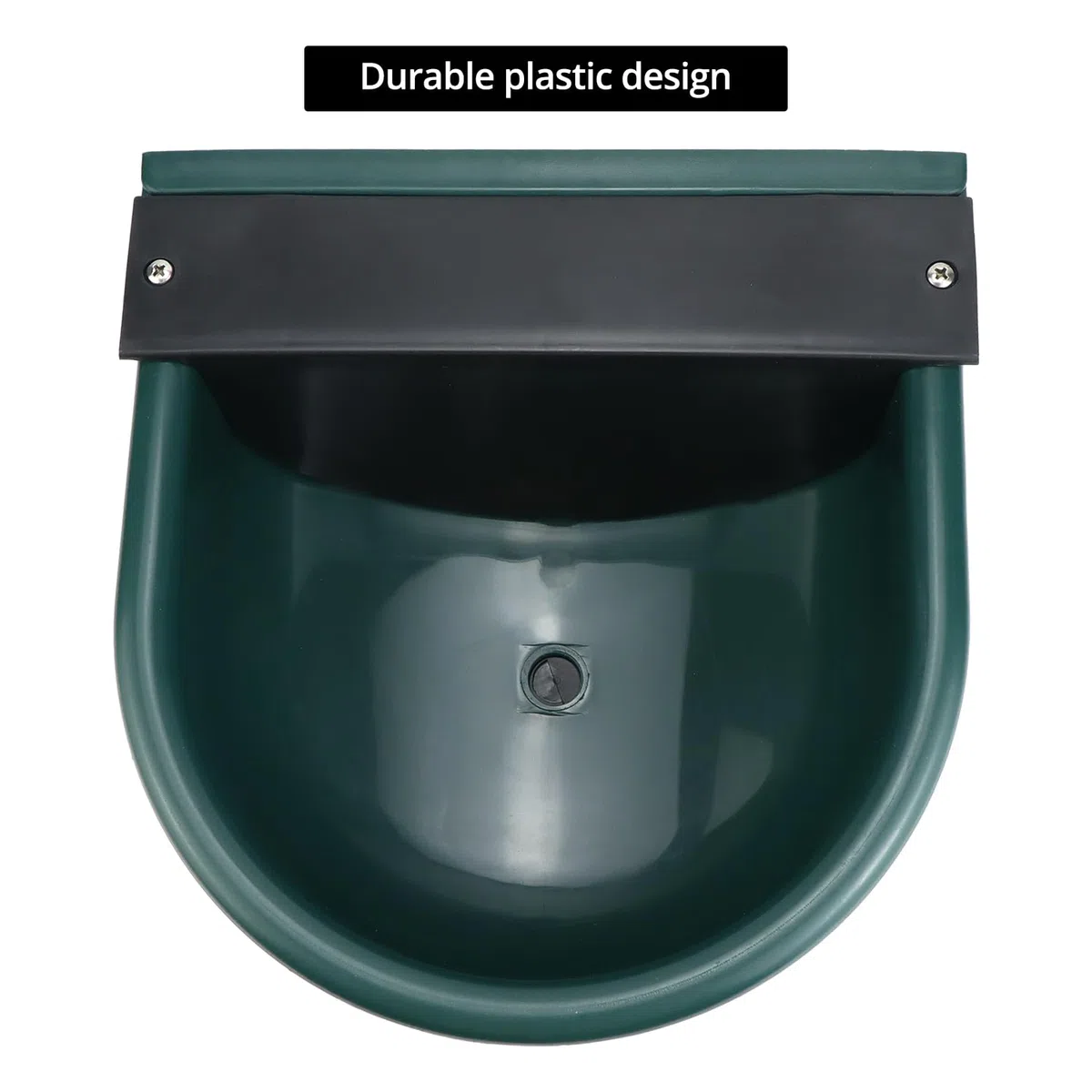 QWORK® 1 pezzo abbeveratoio in plastica, abbeveratoio automatico, ideale per bovini, cavalli, suini