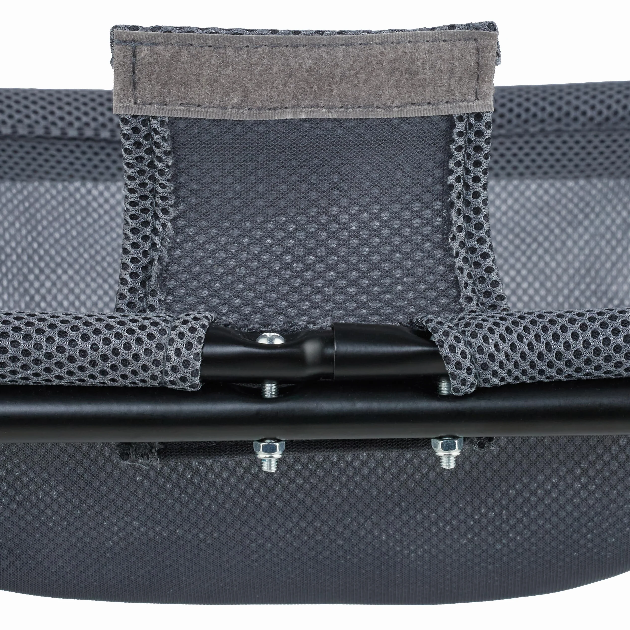 Relaxdays Letto Amaca per Gatti e Cani Piccoli, Cuccia Rialzata Animali Domestici, Lettino HLP: 27x45x45 cm, Grigio Nero