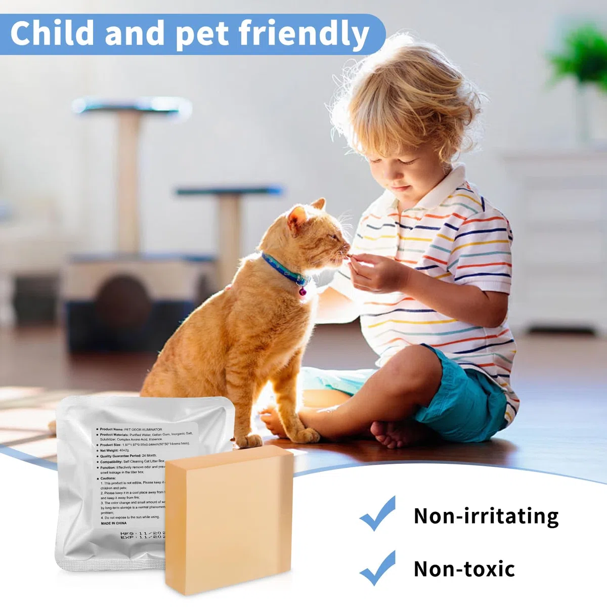 Deodorante N50 per Lettiera Autopulente Pura Max/PURA MAX 2, N50 Odor Eliminator per Rimuove gli Odori di Urina e Feci Del Gatto,Profumo a Lunga Durata（6 pezzi）
