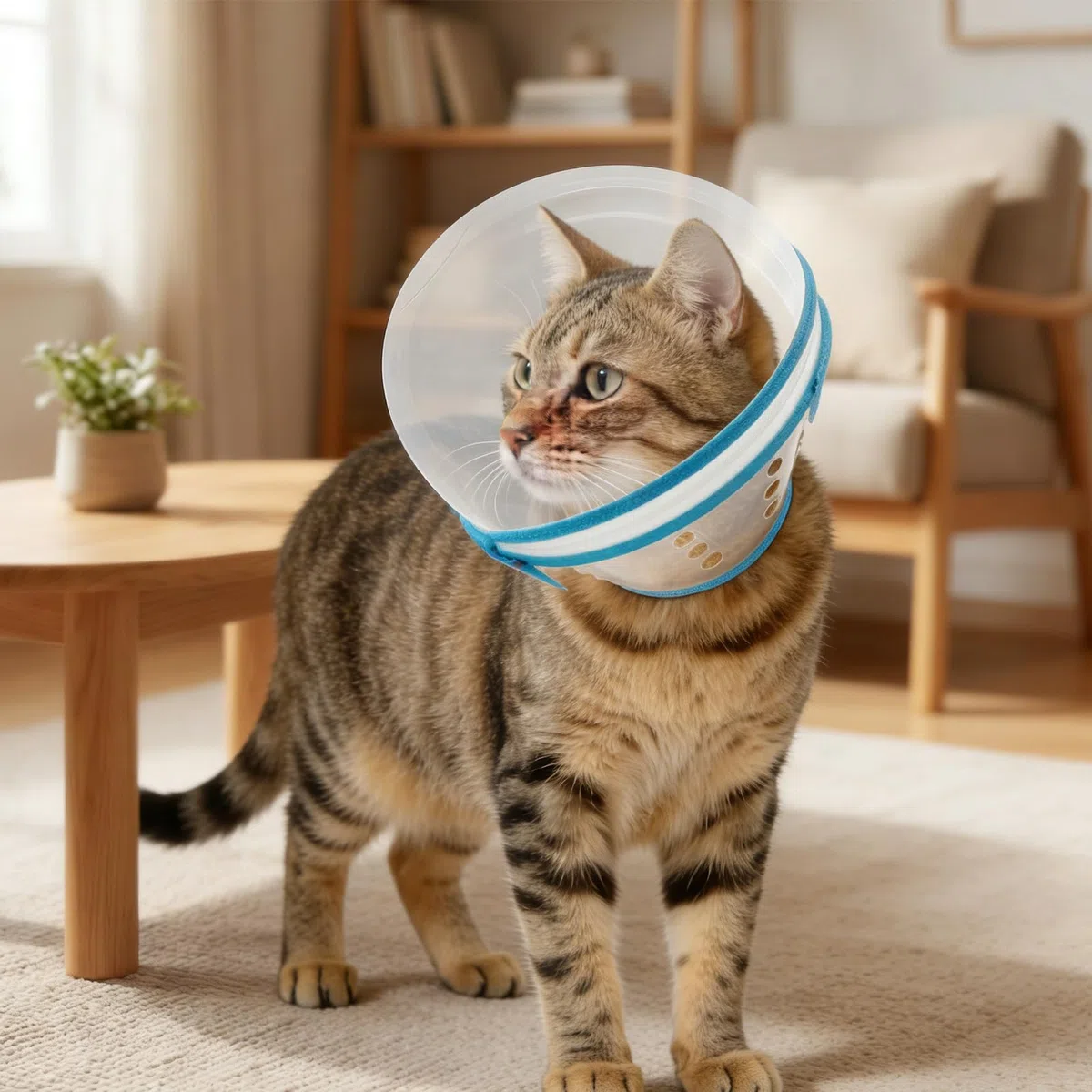 Collare per gatto trasparente, per gatti, morbido, collare per gatti