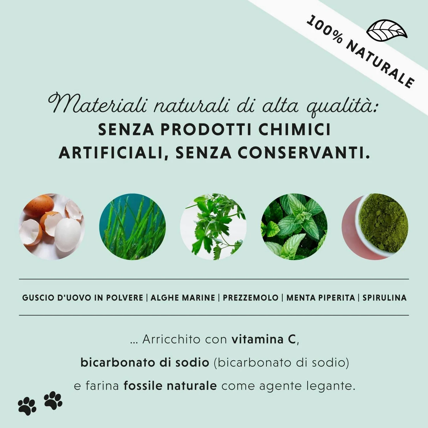 Polvere denti cane - Rimedio contro il tartaro per cani - Pulizia denti cane naturale particolarmente efficace per denti gialli, alito cane cattivo e placca (100 g)