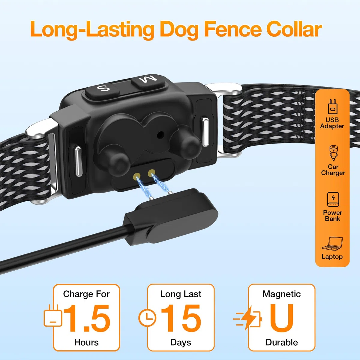 Collari antiabbaio per cani piccoli, collare ultra sottile e leggero con 3 modalità di lavoro, 7 livelli di sensibilità, impermeabile IP67, collare per cani piccoli e medi