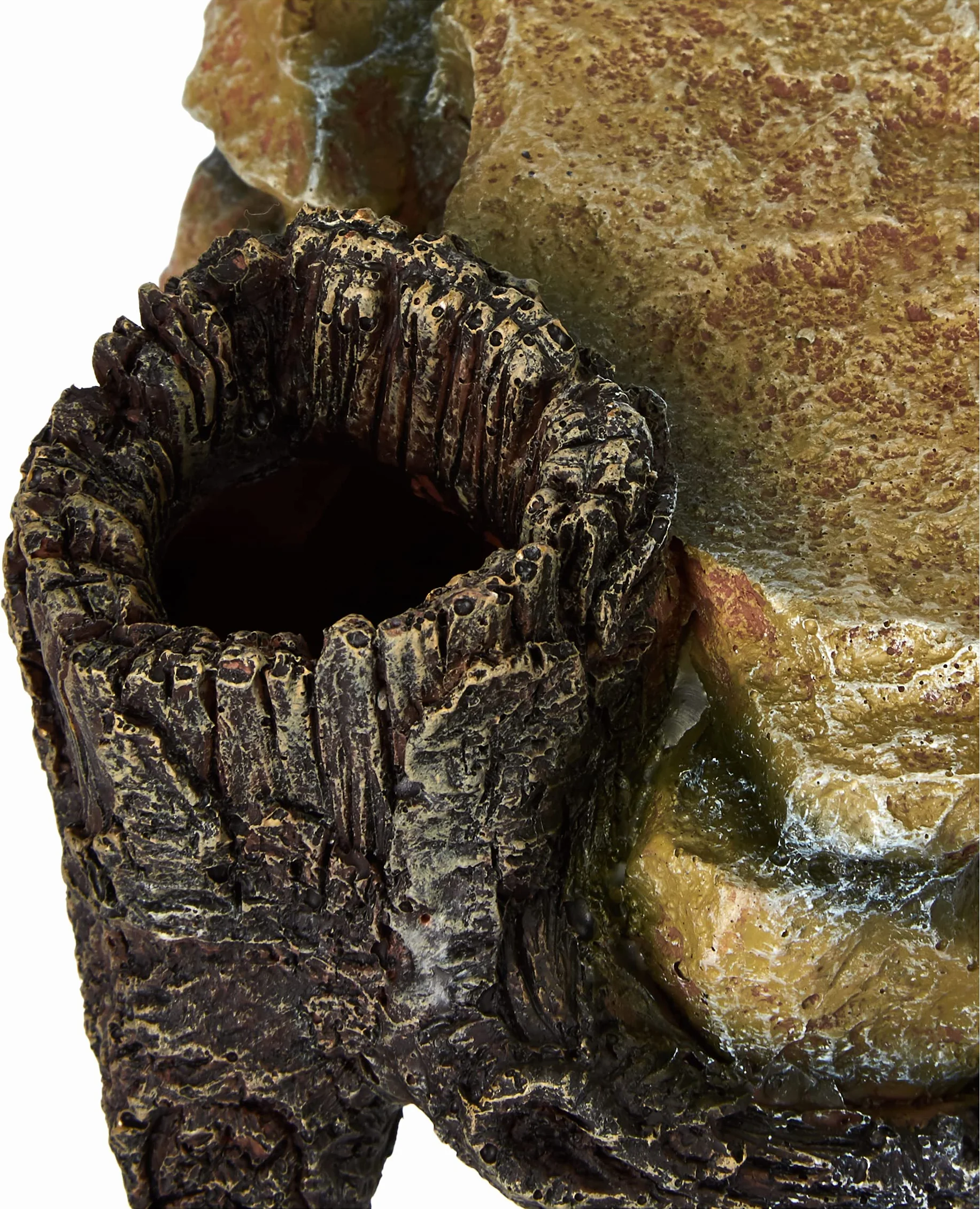 Trixie 8847 - Plateau roccioso con tronco d'albero, decorazione per acquario, 25 cm